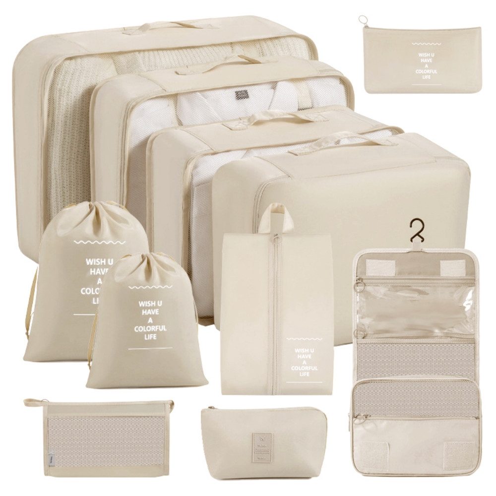 Kofferorganizer 11-teilig Kofferorganizer Packing Cubes für Urlaub Reisen Wasserdichte