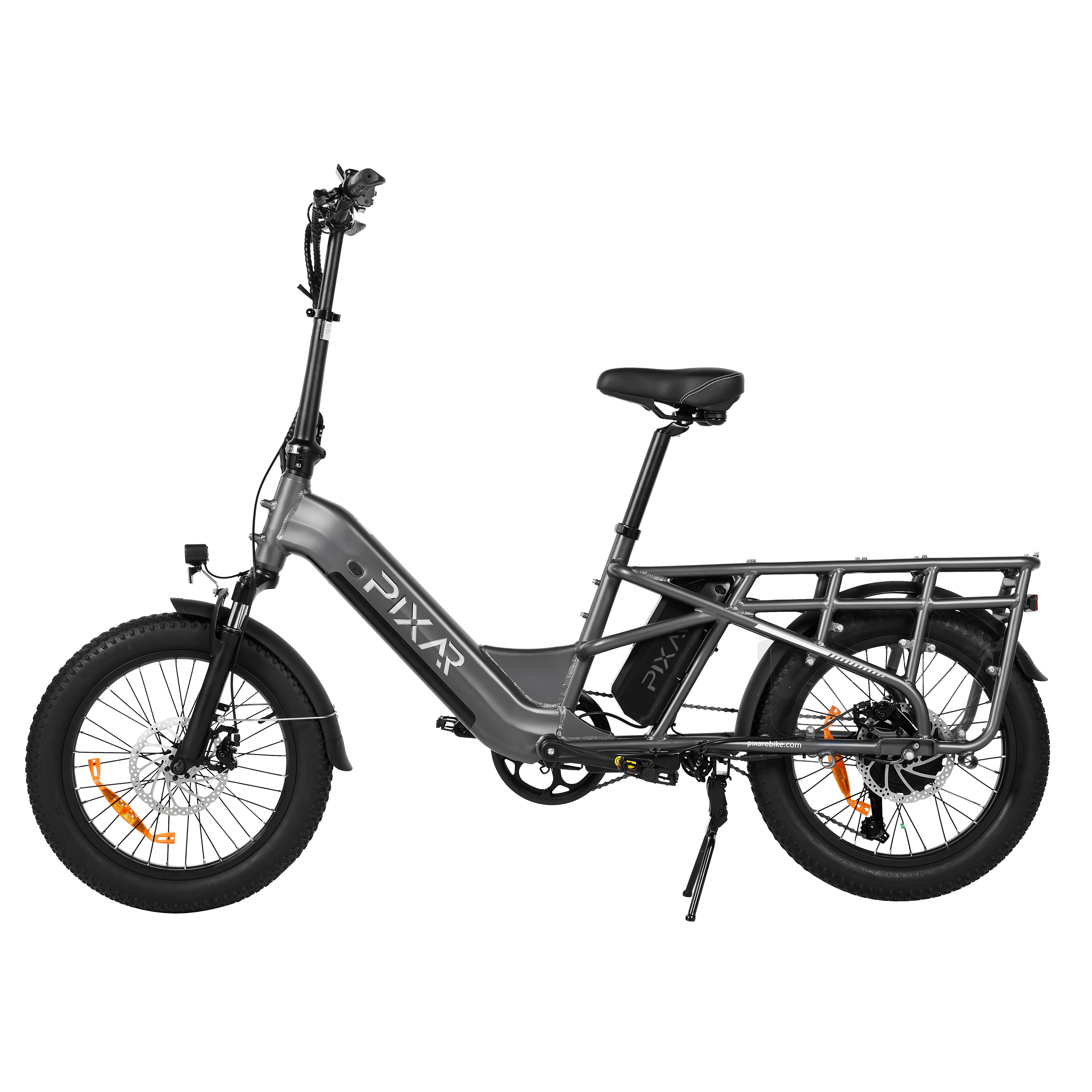 PIXAR E-Bike Klappbares E-Bike Plus7‑20,4 Ah 8V Speed‑Nabenmotor, Shimano 7‑Gang, Stadt‑E‑Bike, Frontmotor, 979,2 Wh, Hochleistungsakku, klappbar