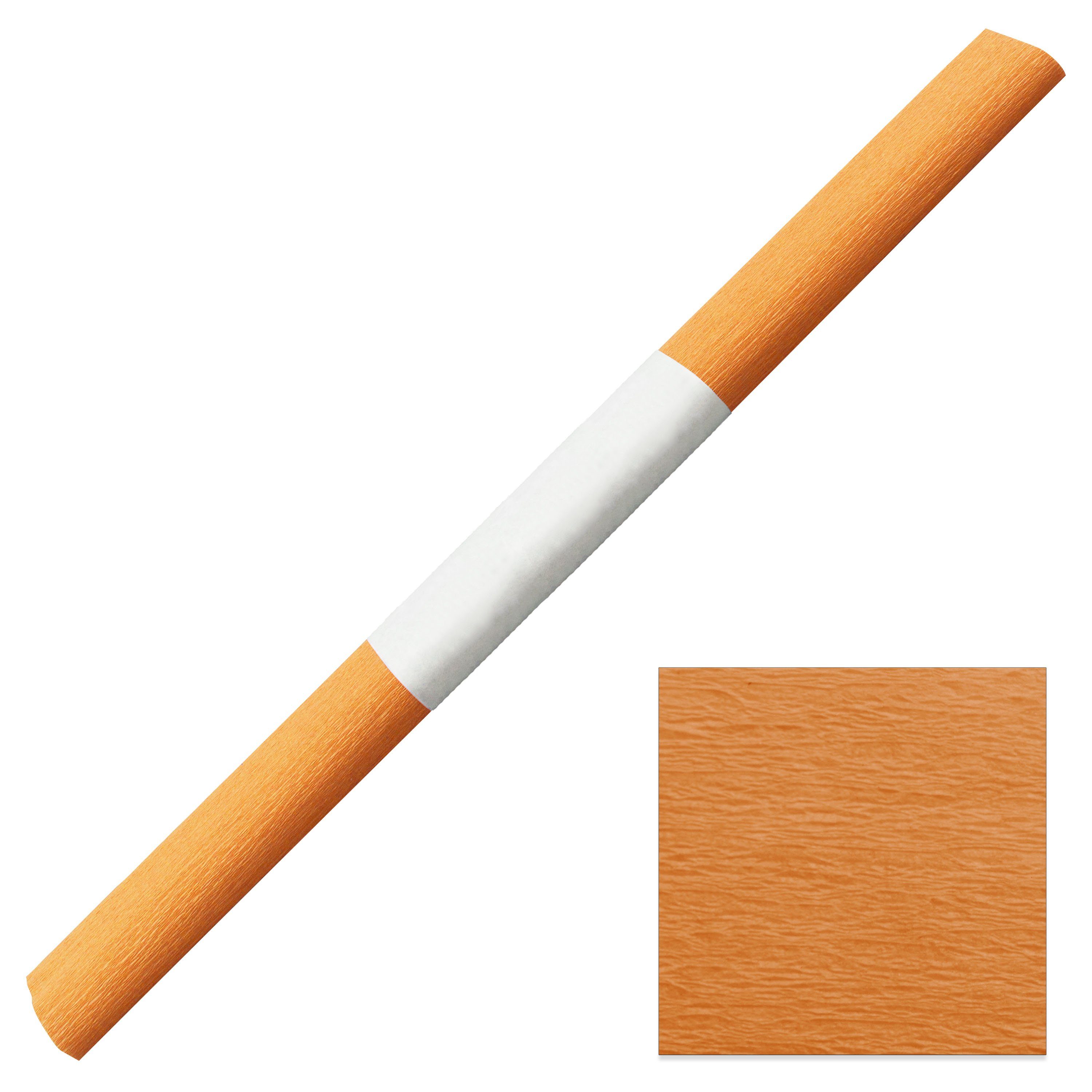 Staufen Papierdekoration Aquarola Krepppapier wasserfest 50x250cm - 1 Rolle mit Banderole orang