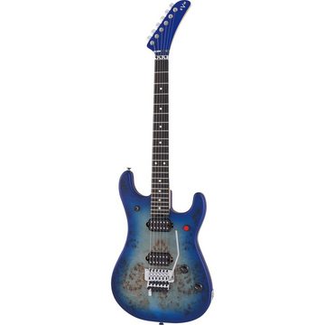 EVH E-Gitarre, E-Gitarren, ST-Modelle, 5150 Series Deluxe Poplar Burl EB Aqua Burst - E-Gitarre