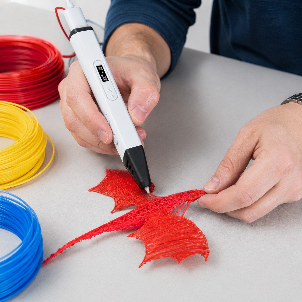 BEARWARE Filament PLA Filament Set für 3D-Stifte, 15 Rollen x 3 m, 15 Farben, 1,75 mm, saubere, gleichmäßige Verarbeitung, insgesamt 45 m Filament – Bild 2 von 5