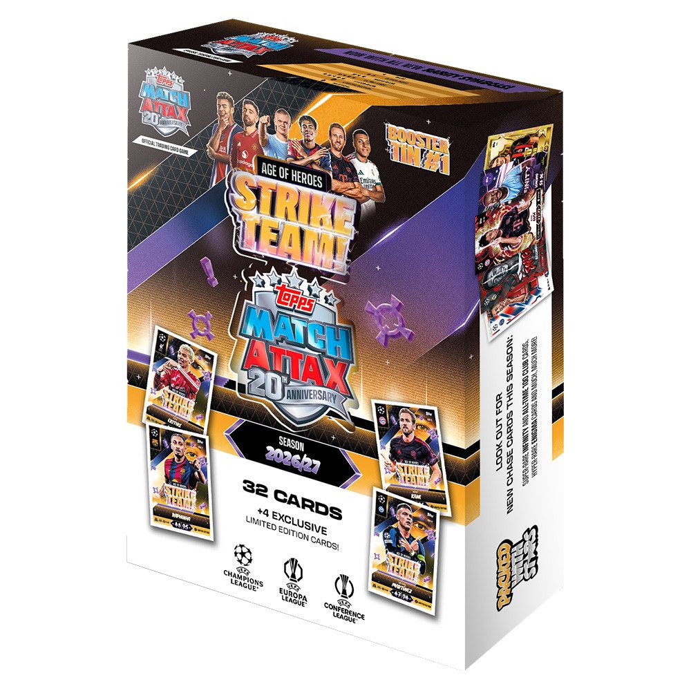 Topps Sammelkarte Match Attax Champions League 26/27 - 1 zufällige Mini Tin Box