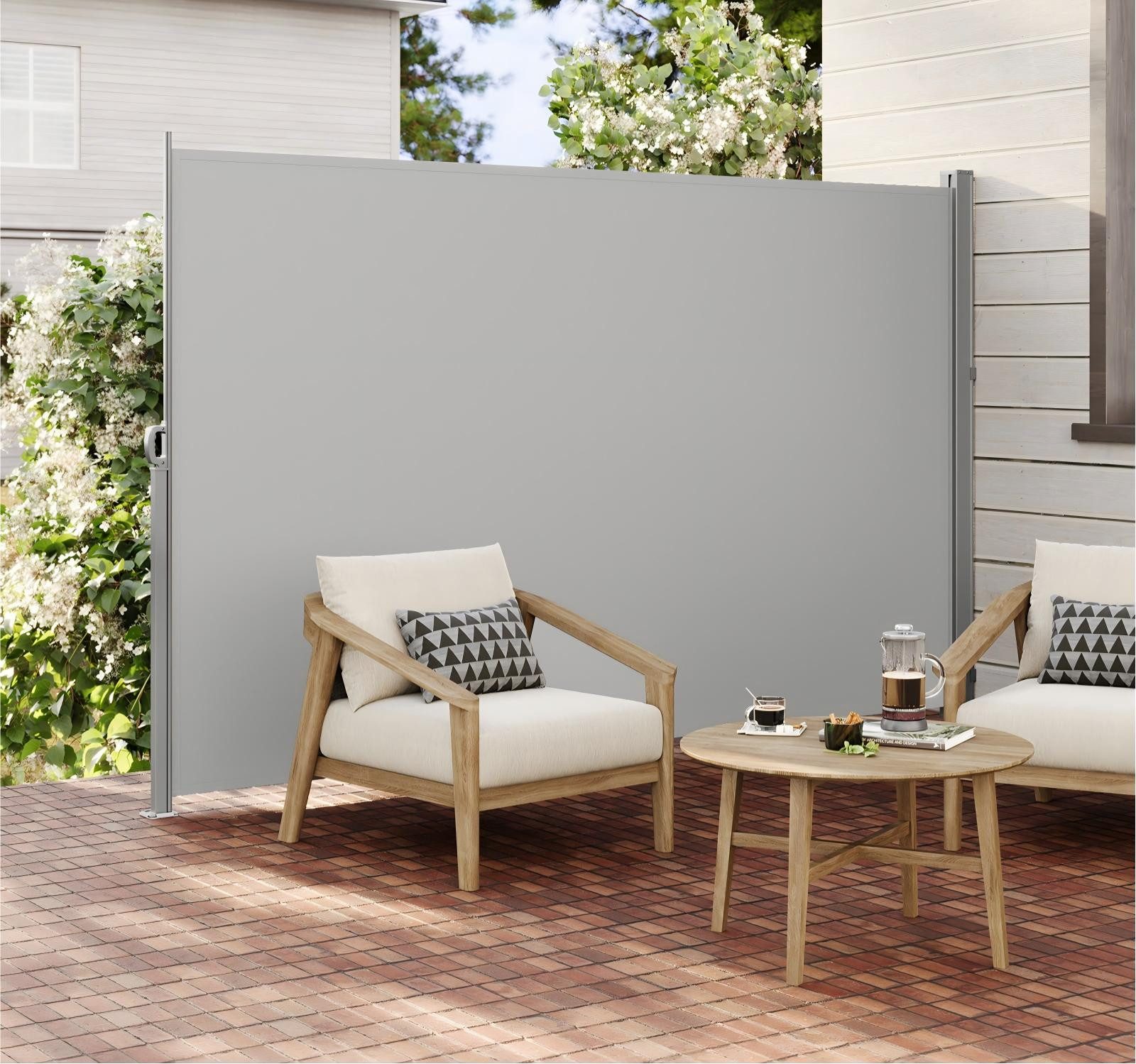 Seitenmarkise ausziehbar, Sichtschutz, balkon terrasse, Windschutz