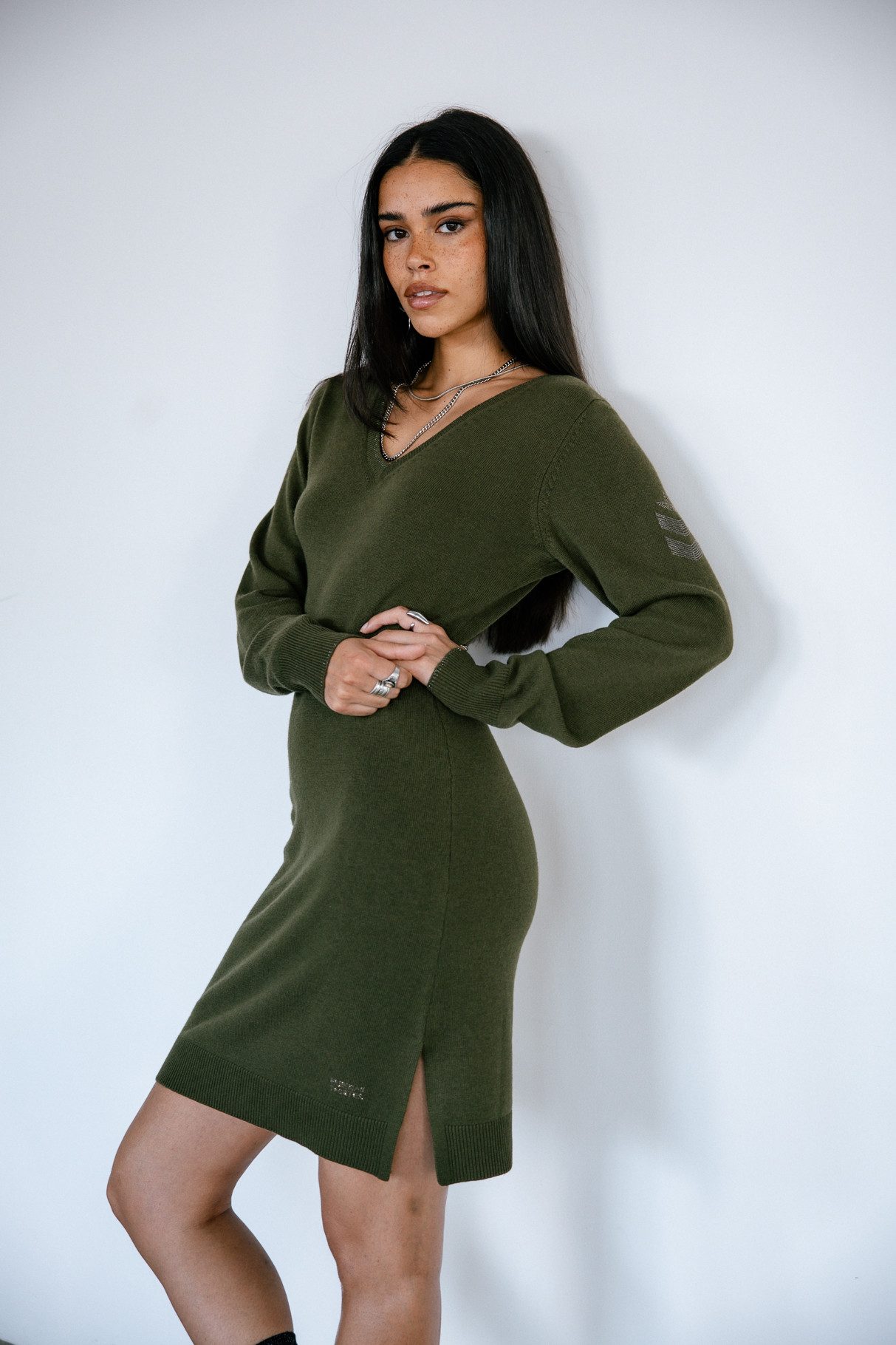 Freeman T. Porter Midikleid Reema - Strickkleid - Kleid - Langarmkleid