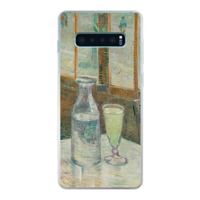 MuchoWow Handyhülle Couchtisch mit Absinth - Vincent van Gogh Phone Case Handyhülle Samsung Galaxy S10+ Silikon Schutzhülle