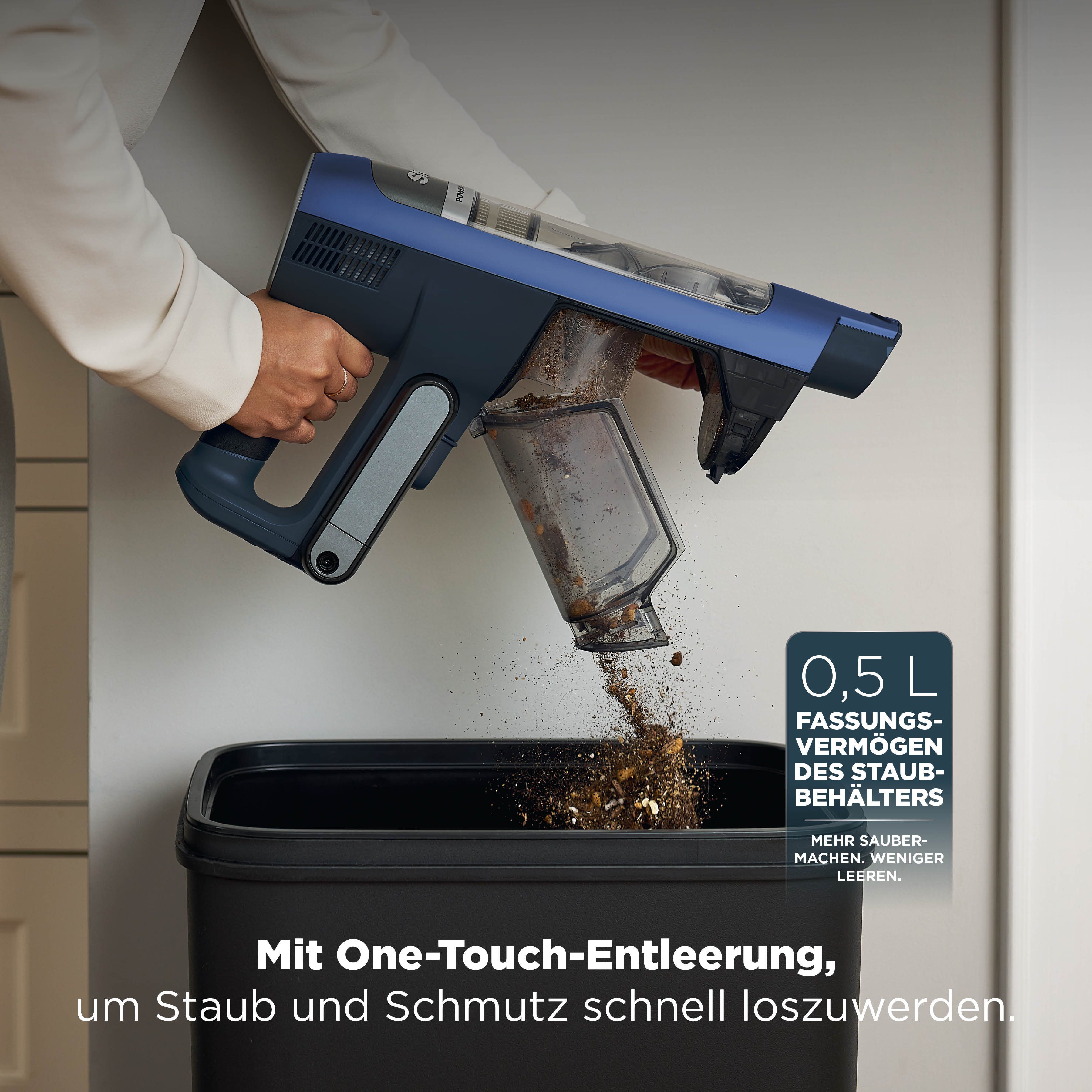 Shark Akku-Hand-und Stielstaubsauger Shark PowerDetect Speed IA1241EU, 350 W, beutellos, 4 PowerDetect-Technologien, Reveal-Technologie
