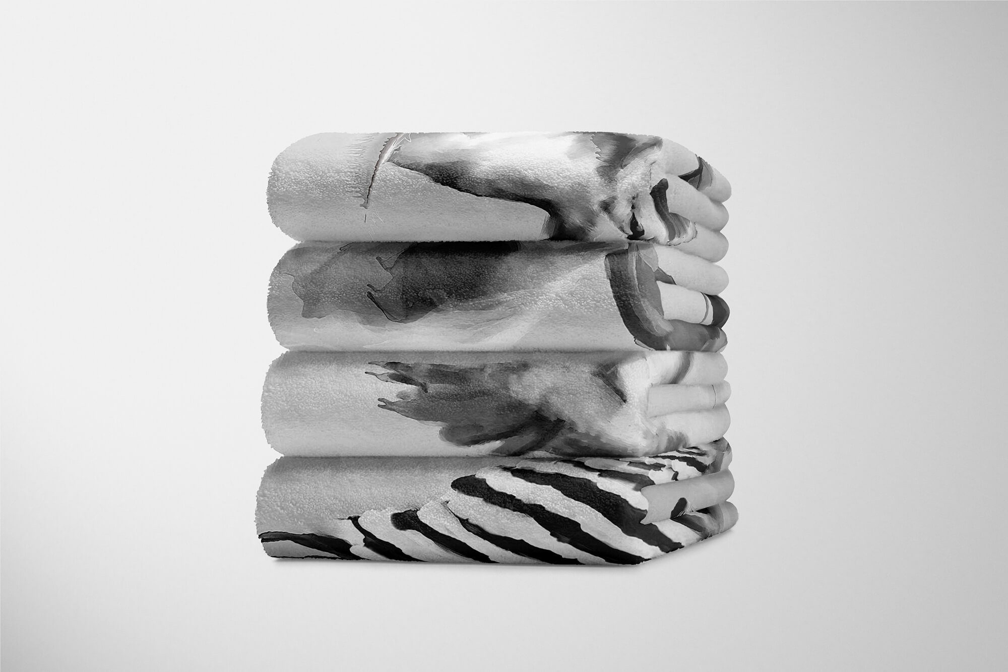 Sinus Art Handtücher Handtuch Strandhandtuch Baumwolle-Polyester-Mix Handtuch Kolibri Grau Motiv, (1-St), Saunatuch Kuscheldecke