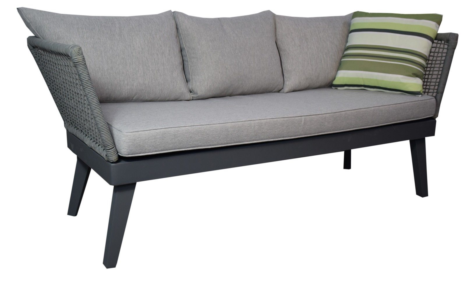 Jet-Line Gartenlounge-Set Loungemöbel Cuba hellgrau
