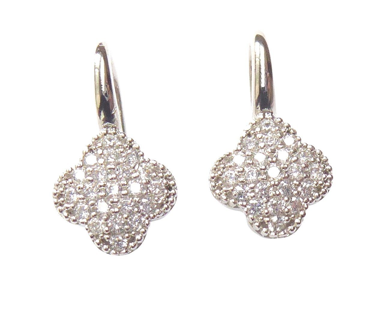 Mugello Paar Ohrhänger Clea Zirkonia Sterlingsilber Abendohrringe Fest, made in Italy, Sterlingsilber 925