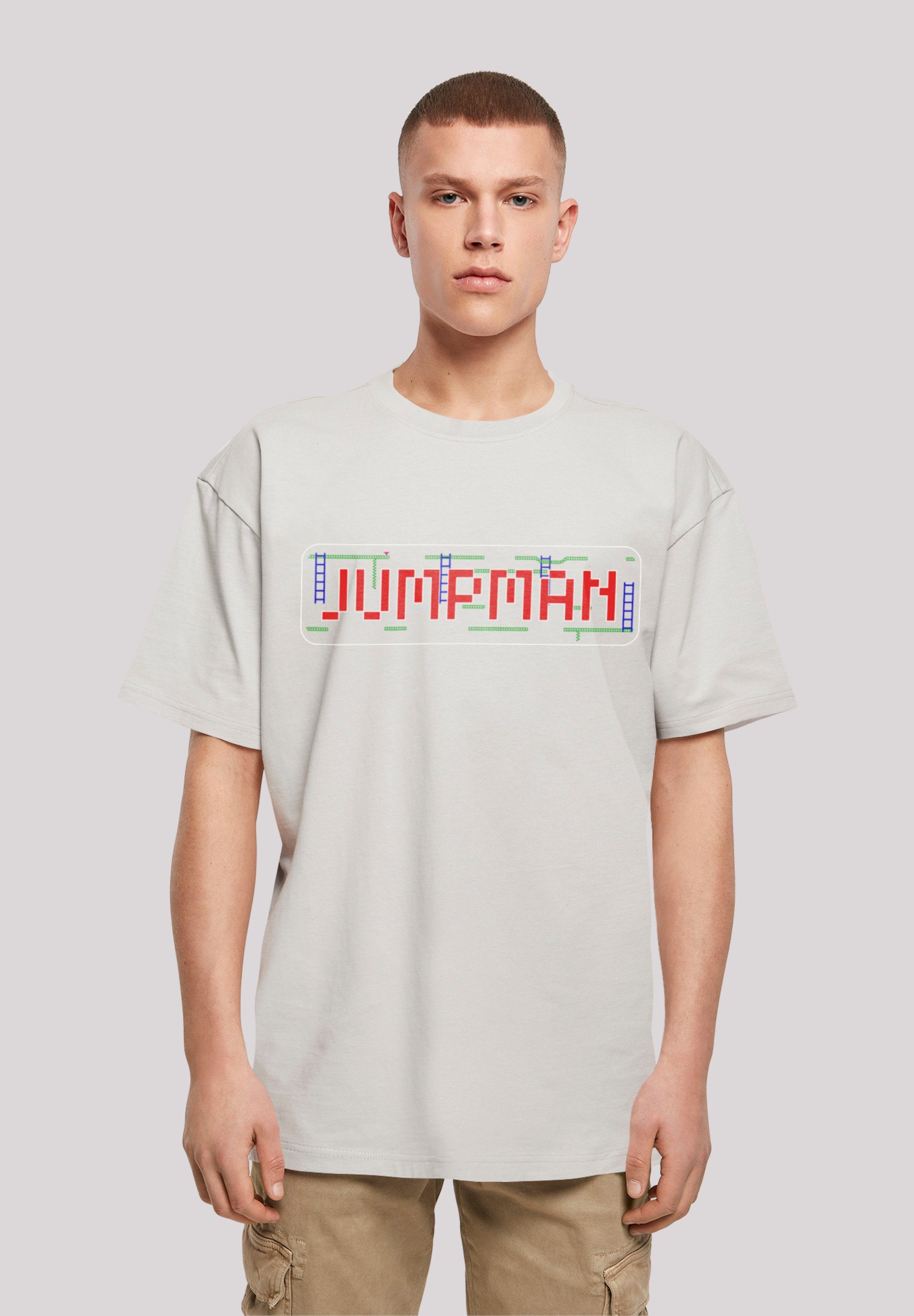 F4NT4STIC T-Shirt Jumpman C64 Retro Gaming SEVENSQUARED Print lightasphalt | T-Shirts