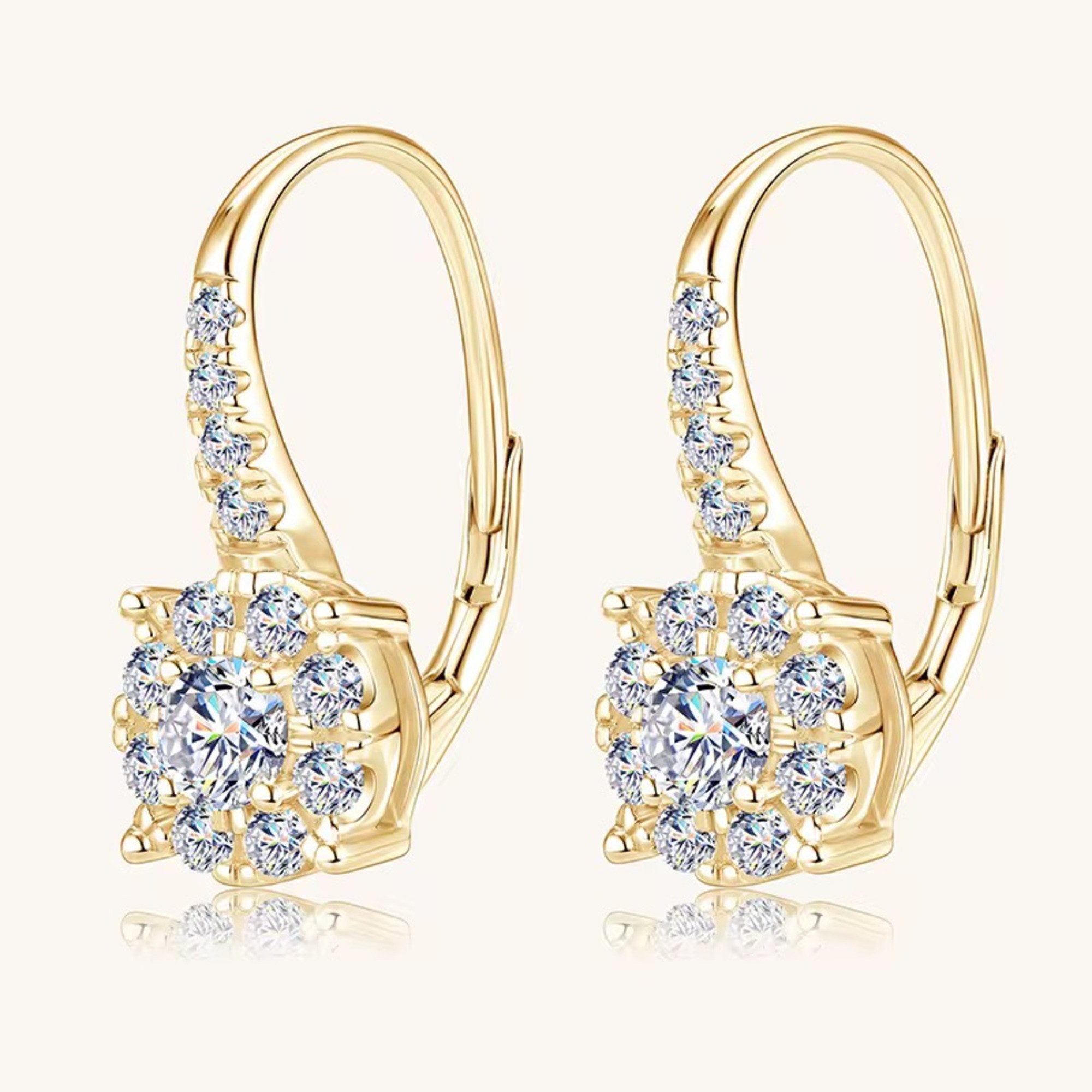 ROUGEMONT Paar Creolen Bezaubernde Moissanit Creolen Ohrringe 925 Silber 18 günstig online kaufen