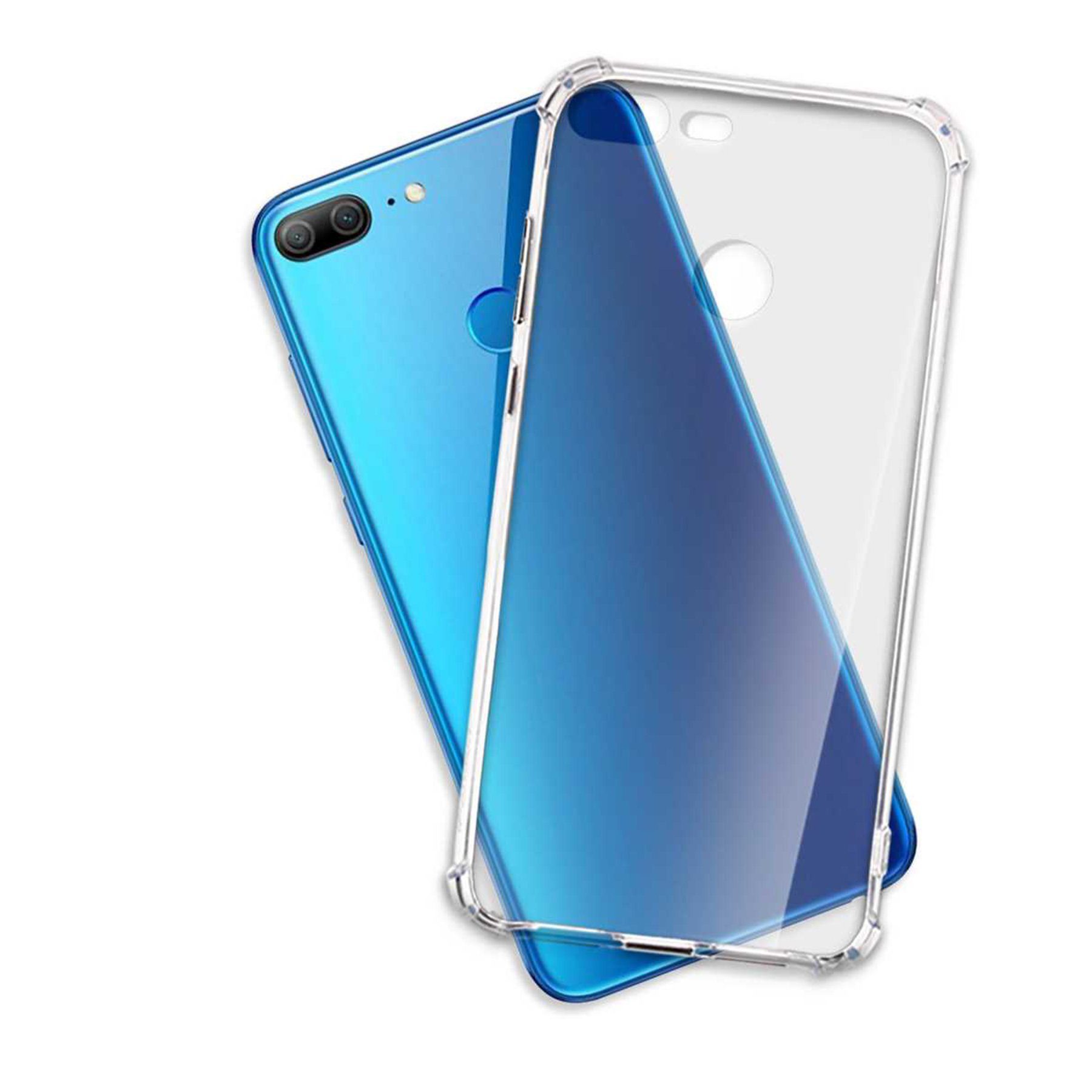 mtb more energy Smartphone-Hülle Clear Armor Case für Honor 9 Lite / 9 Youth Edition, Transparente TPU Schutzhülle Case Backcover mit Anti-Shock Verstärkung