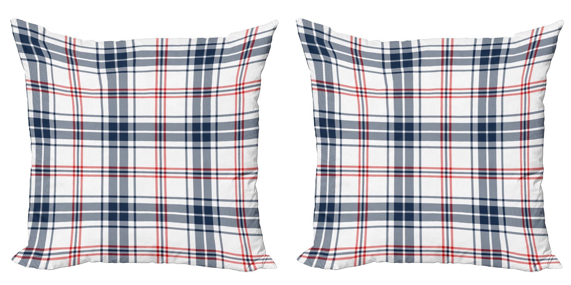 Abakuhaus Kissenbezüge Modern Accent Doppelseitiger Digitaldruck, (2 Stück), Mode Englisch Tartan-Motiv