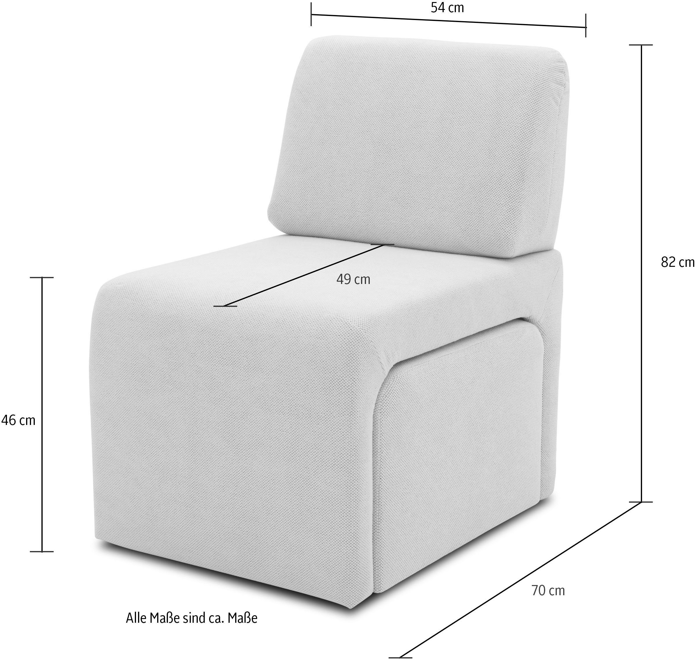 700017, Hocker collection Sessel unter DOMO verstaubar Sessel dem