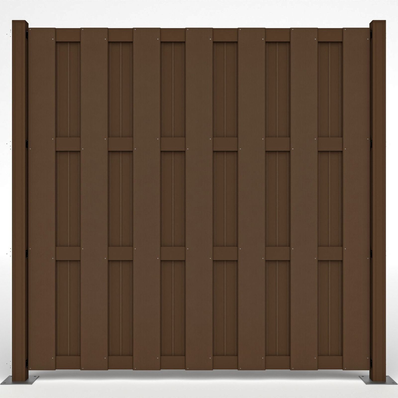 HORI Lamellenzaun, (HORI Lamellenzaun WPC Gartenzaun Sichtschutzzaun Windschutz Lärmschutz)