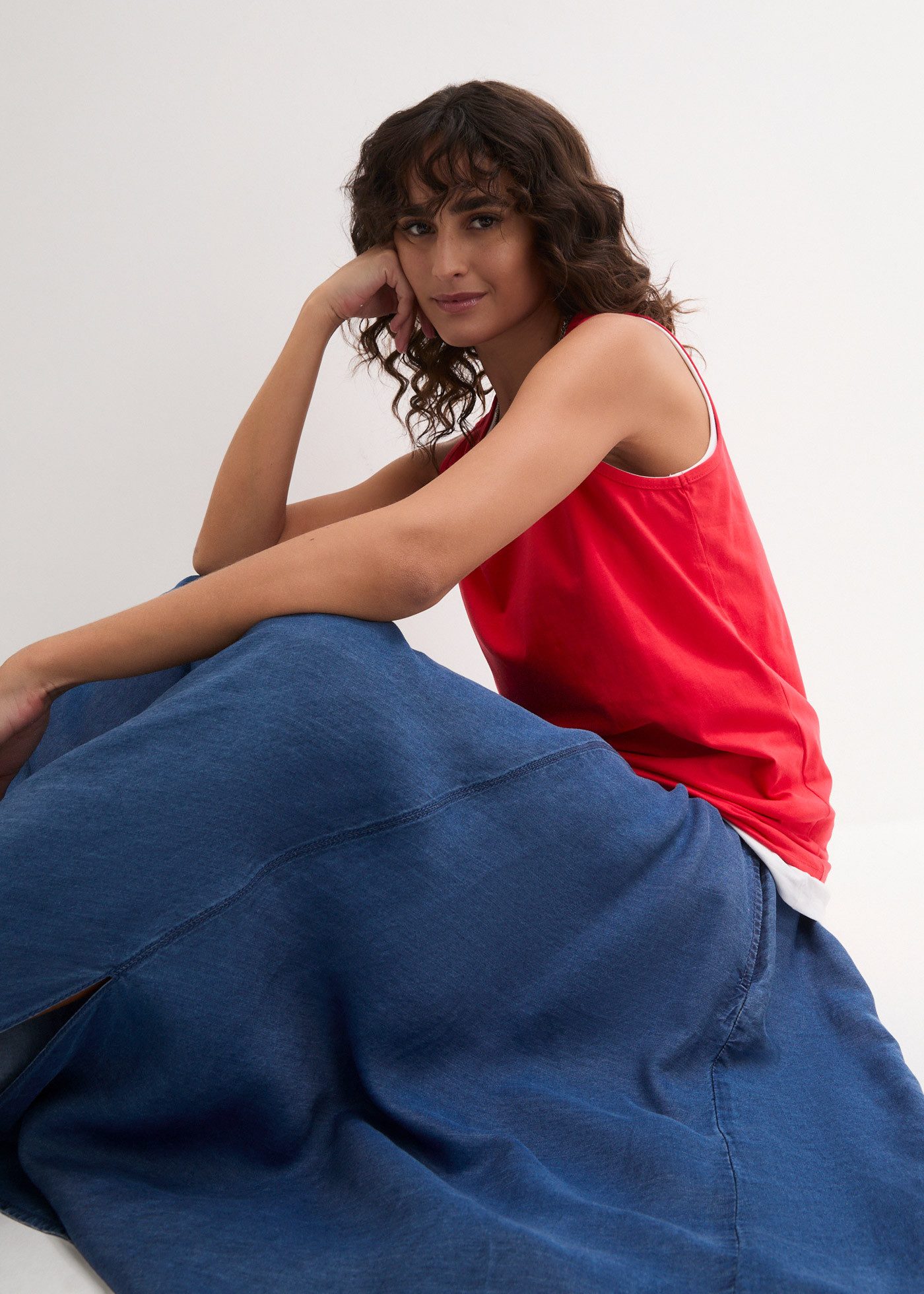 bonprix Longtop (Packung, 5-tlg) figurumspielende Passform, po-bedeckend