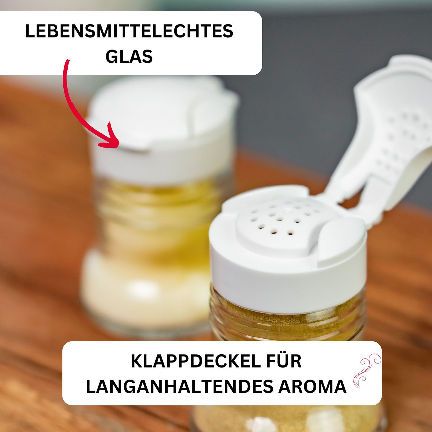WESTMARK Salz- / Pfefferstreuer Set Universalstreuer »Paris-Snap«, 2tlg, je 40 ml