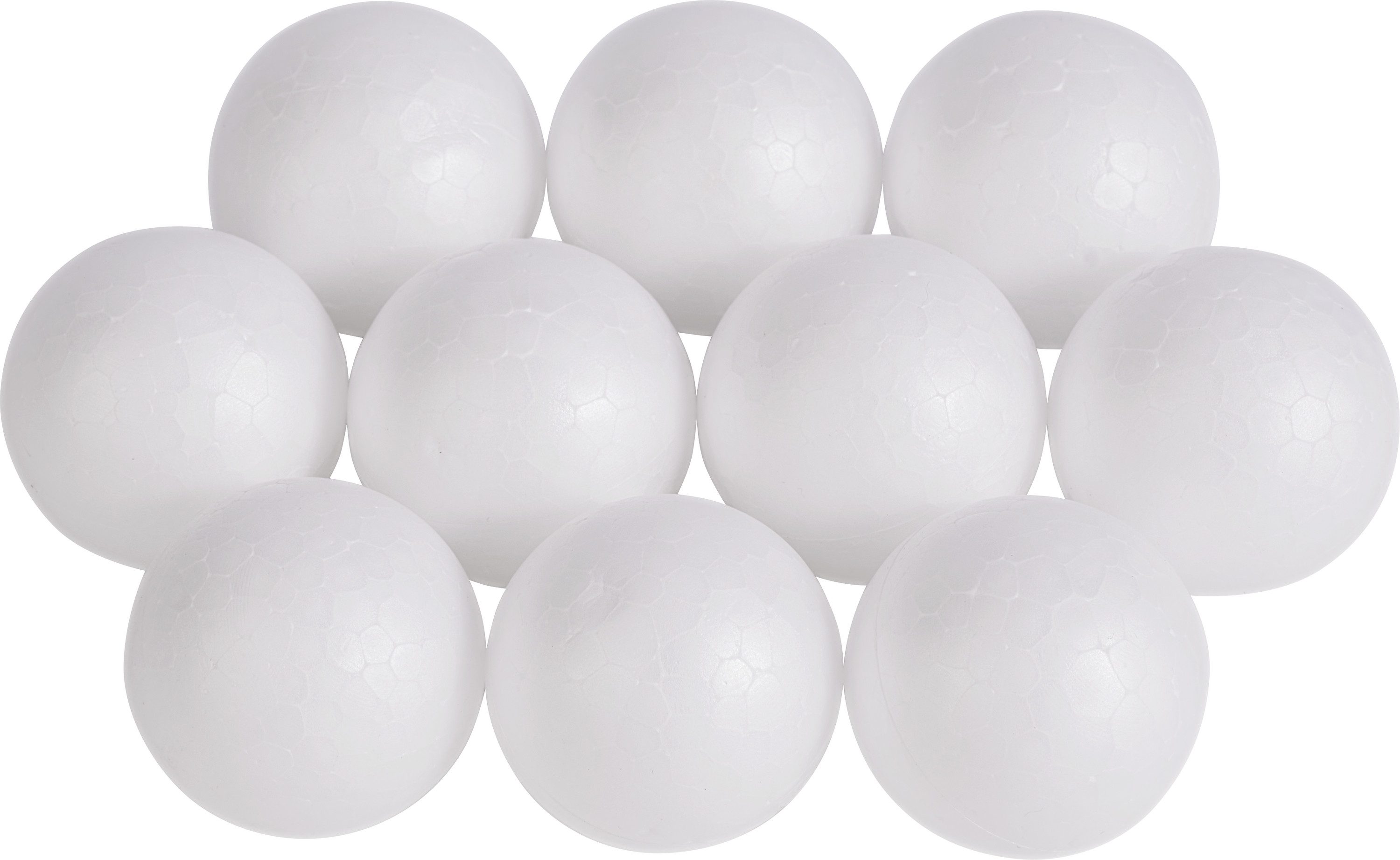 VBS Styropor-Teil Kugel, Ø 4 cm, 10 Stück