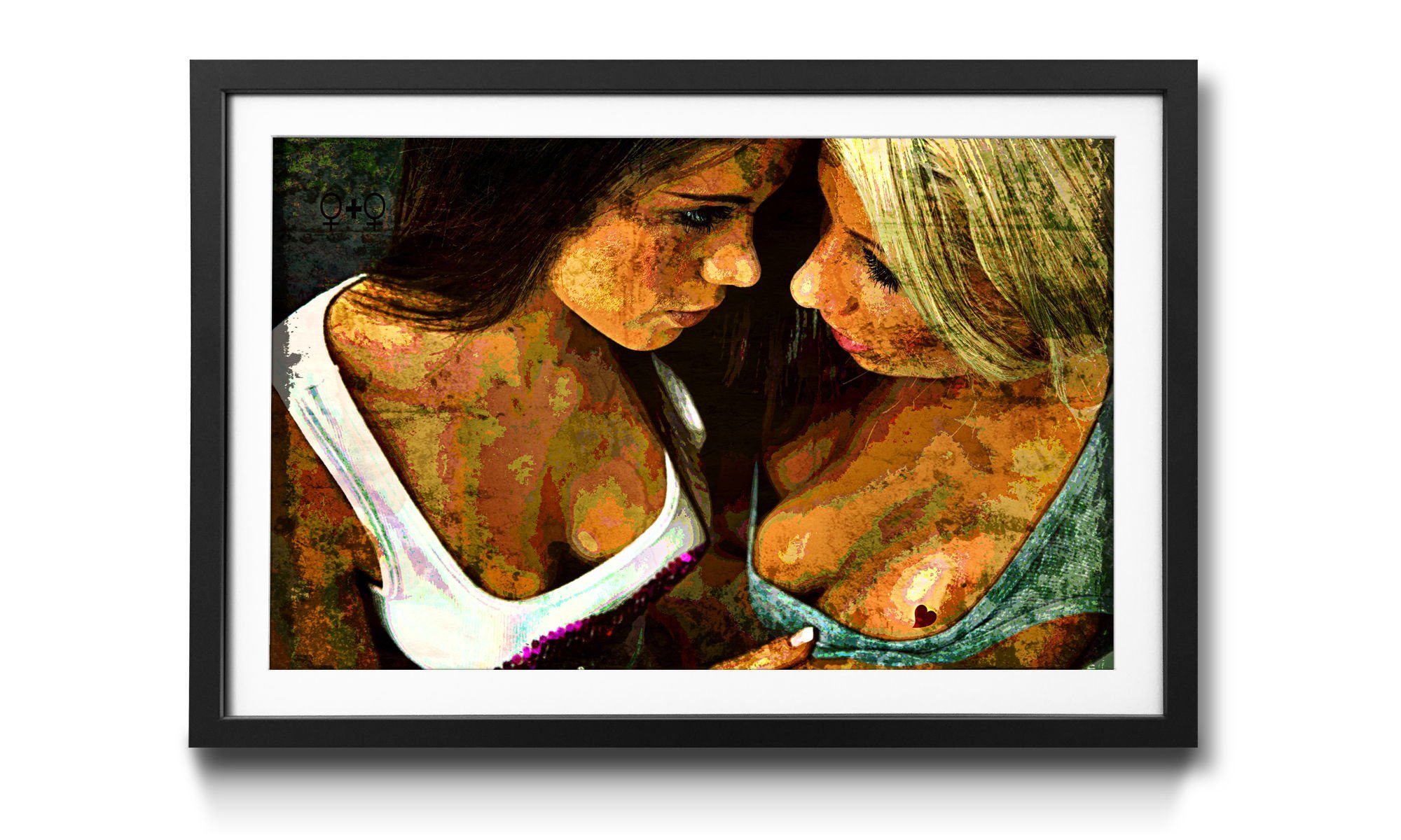 WandbilderXXL Bild in Love erhältlich To Love, 4 Erotik, mit Wandbild, Rahmen Größen