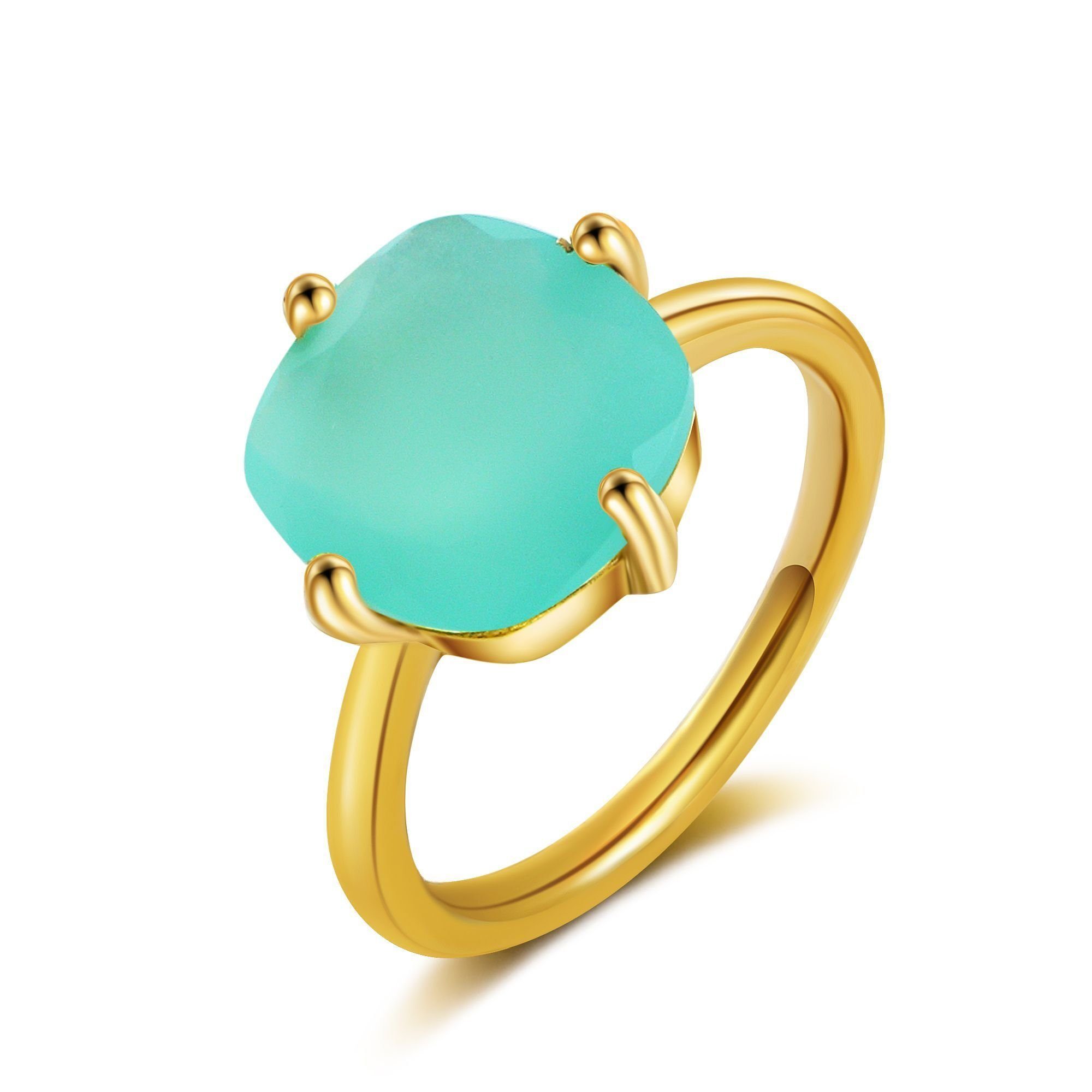 AILORIA Fingerring ÉGLANTINE Ring Aqua Chalcedon, Ring Aqua Chalcedon