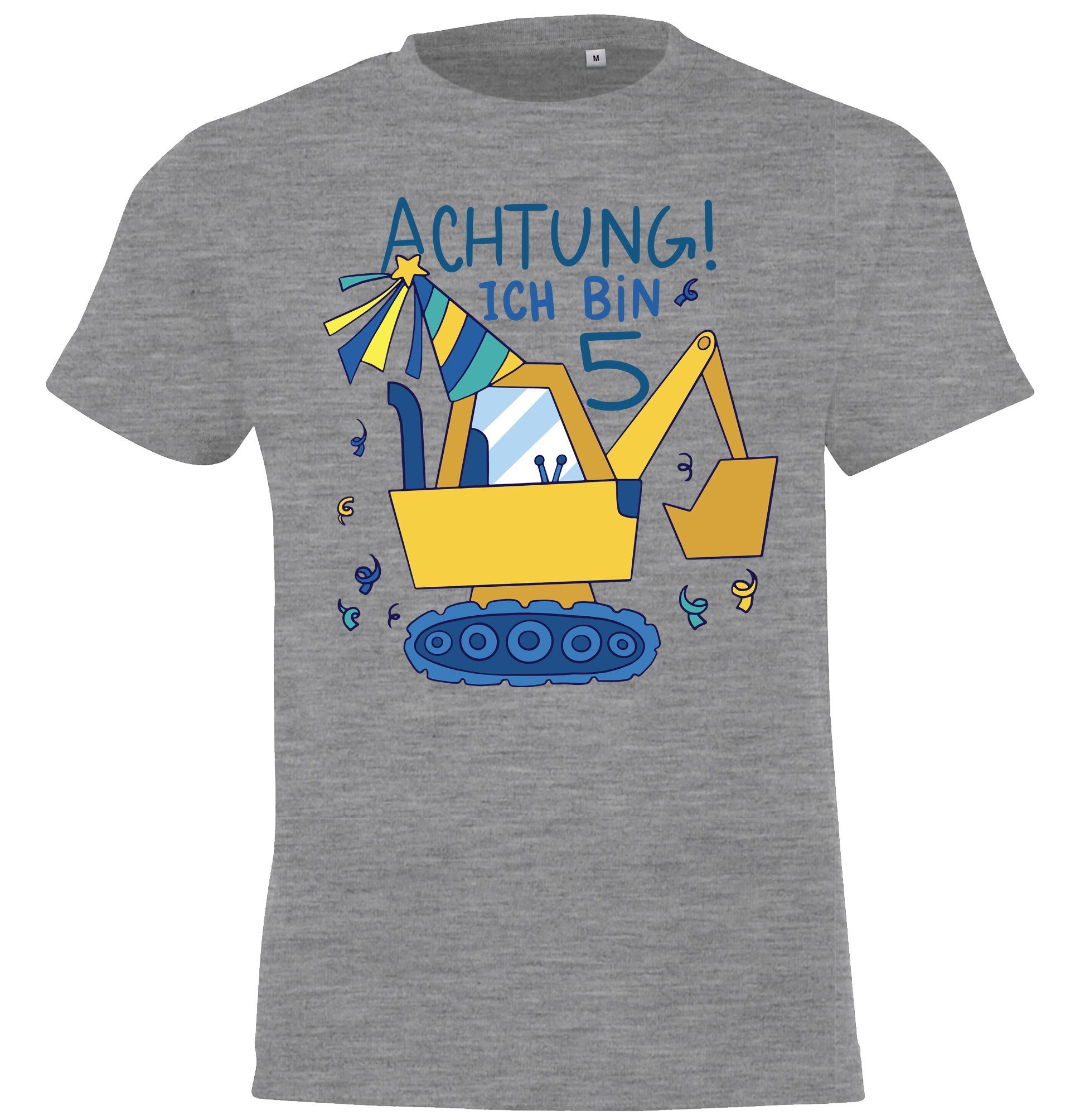 T-Shirt ACHTUNG ICH BIN 5 Kinder Shirt