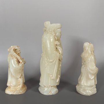 Asien LifeStyle Buddhafigur Fu, Lu, Shou Hetian Jade Figuren - China