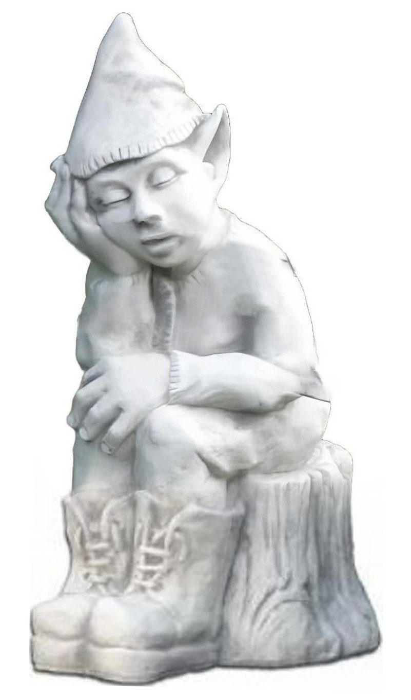 Xlmoebel Gartenzwerg Zwerg Skulptur Steinfigur Gartendeko Terrassenstatue S201115, (Artikel s201115), Hergestellt in Europa