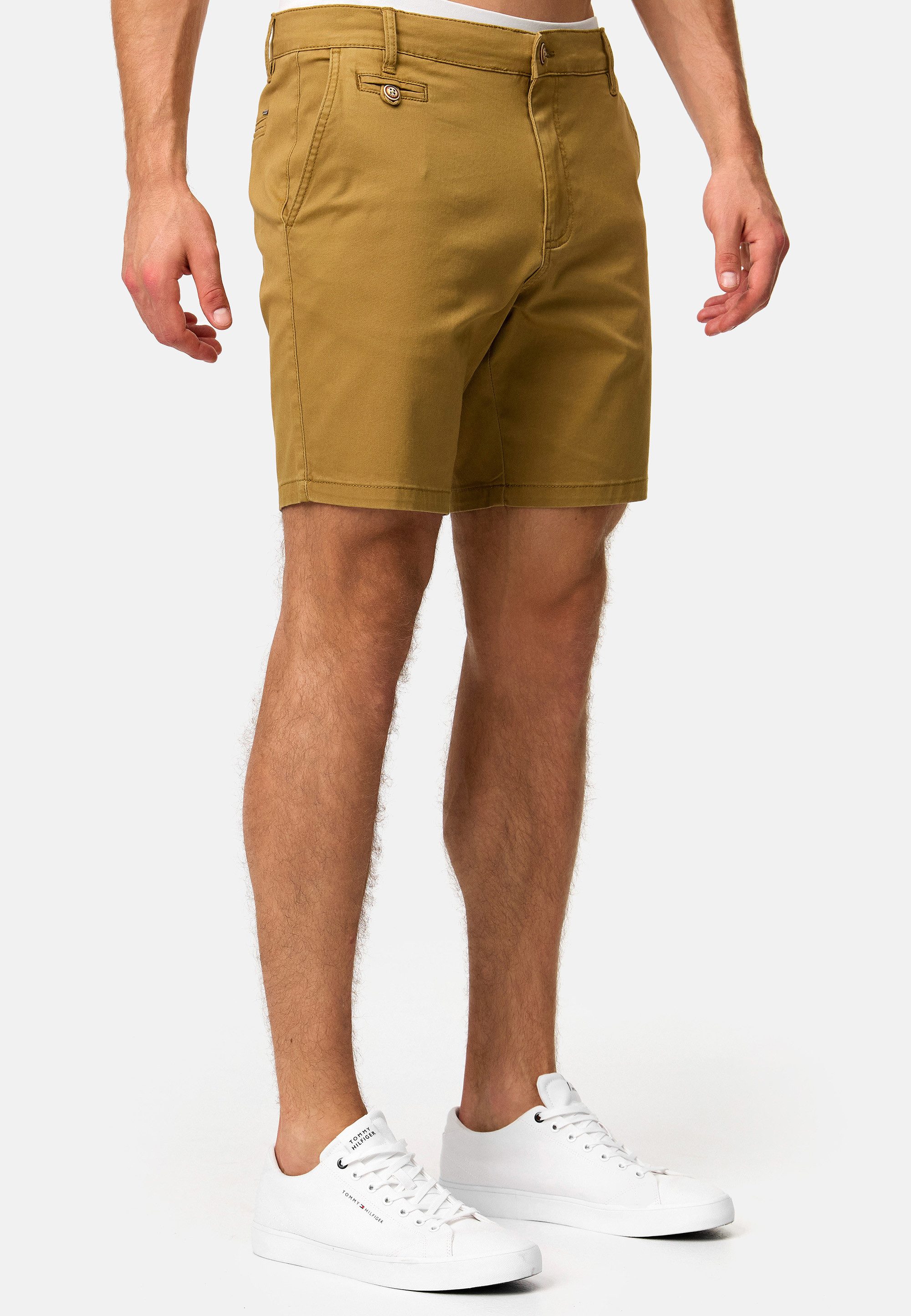 Indicode Chinoshorts Herren INSylvester Chino Shorts Herrenshorts aus elastischer Baumwoll-Qualität
