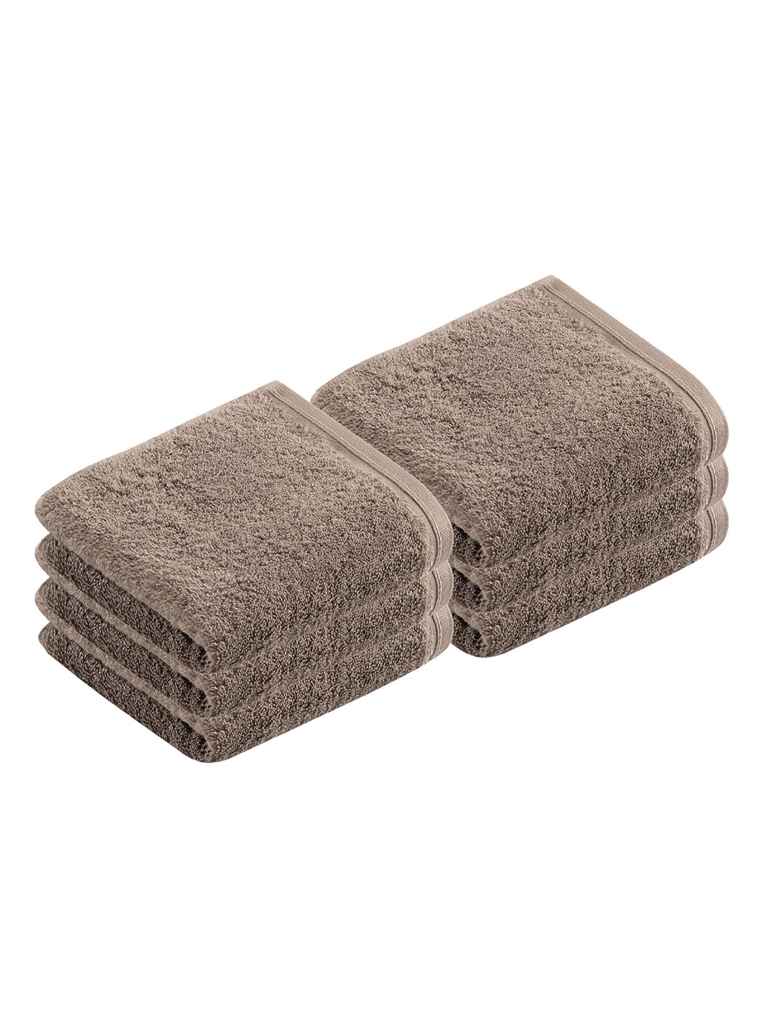 Vossen Gästehandtücher 6er Pack Gästetuch 40 x 60 cm Vegan Life, Frottier (Spar-Set, 6-St)