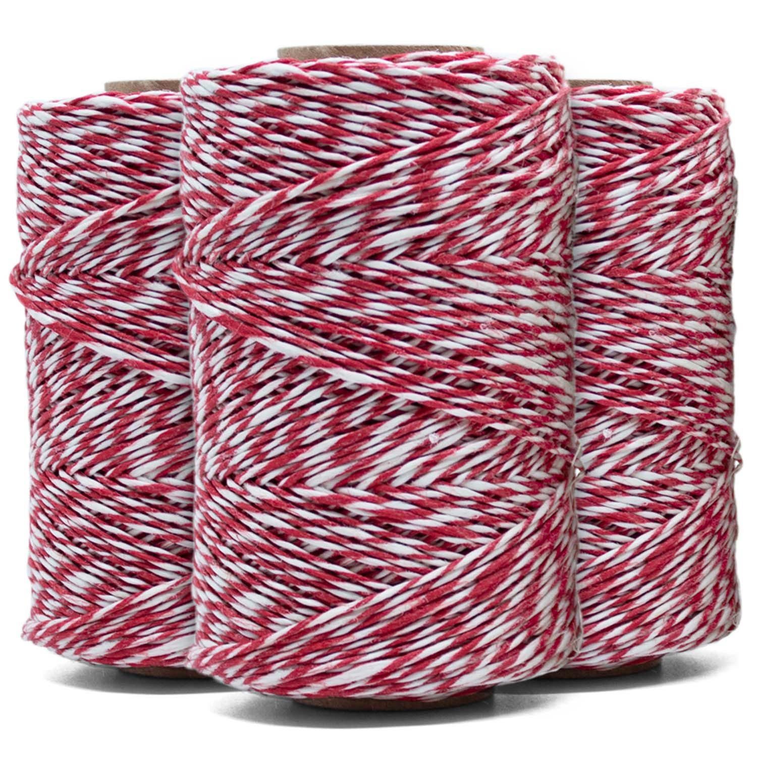 Landshop24 Schinkenfaden Rouladenfaden Küchengarn Wurstgarn Küchengarn, 480,00 m (Spar-Set, 3-St., Spulen 3 x 100g), zum Basteln geeignet