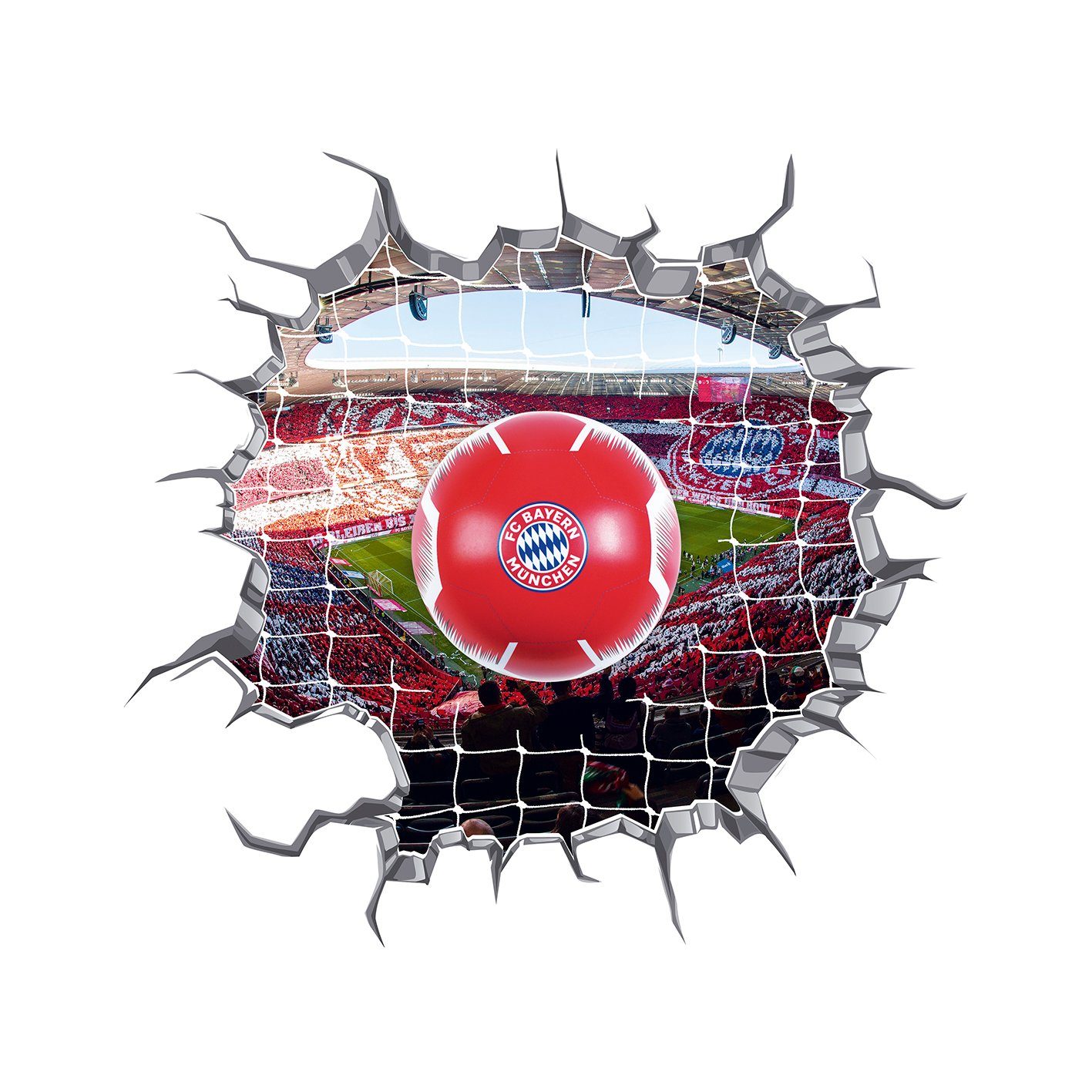 FC Bayern 3D-Wandtattoo, LED-Lampe in Ballform & 3D-Wandtattoo online  kaufen | OTTO