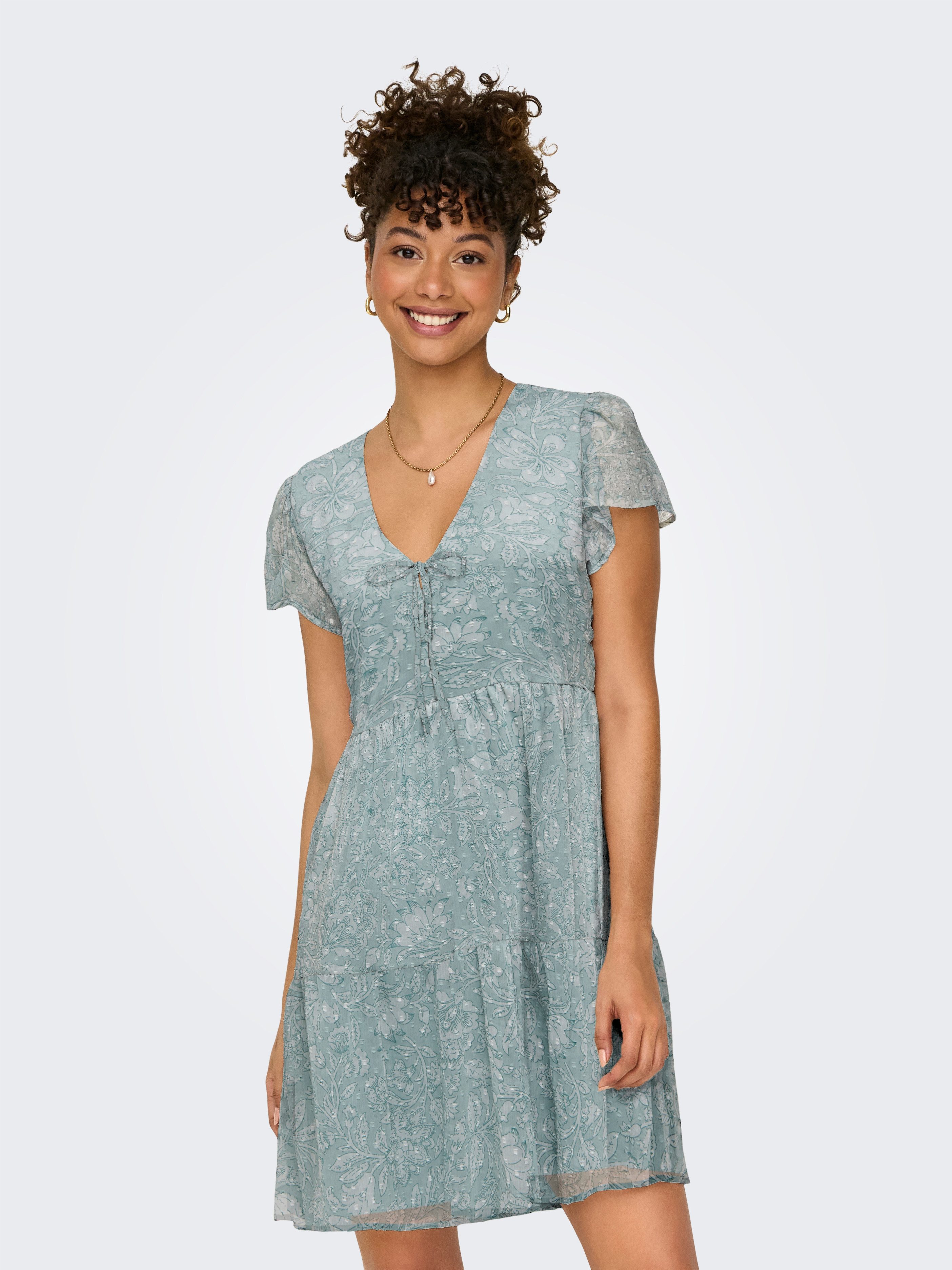 ONLY Minikleid ONLAIDA ELISA LIFE DOBBY DRESS WVN Sommerkleid günstig online kaufen