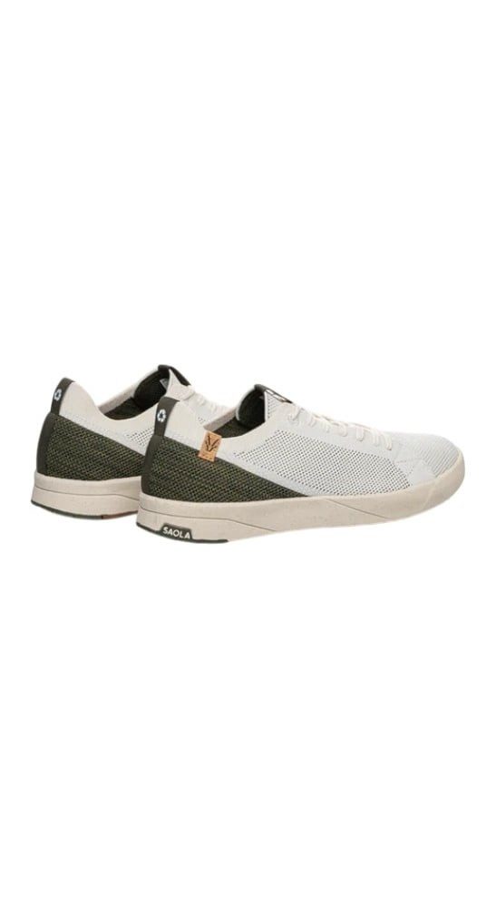 SAOLA Cannon Knit 2.0 weiss/olive Herren Sneaker