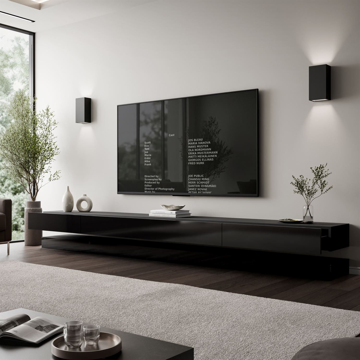 Lookway TV-Schrank SKY 280 cm mit LED-Beleuchtung (1x Tv-Schrank)
