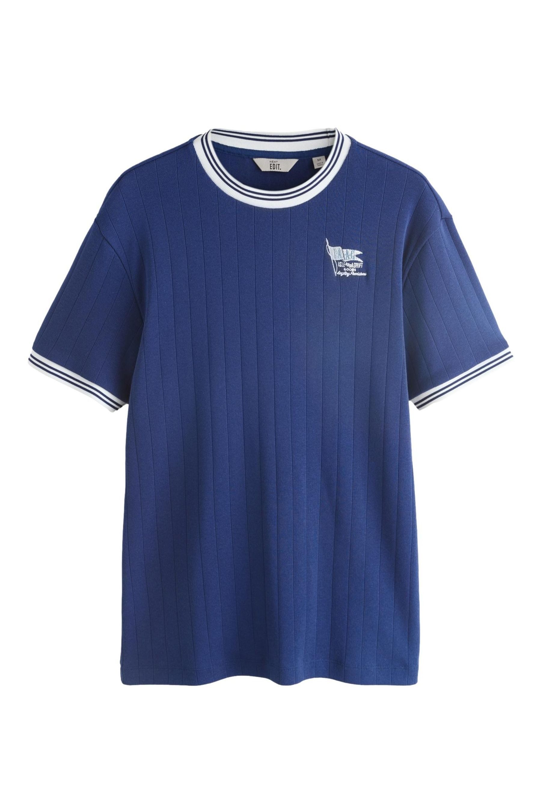 T-Shirt EDIT Ringer T-Shirt mit Print