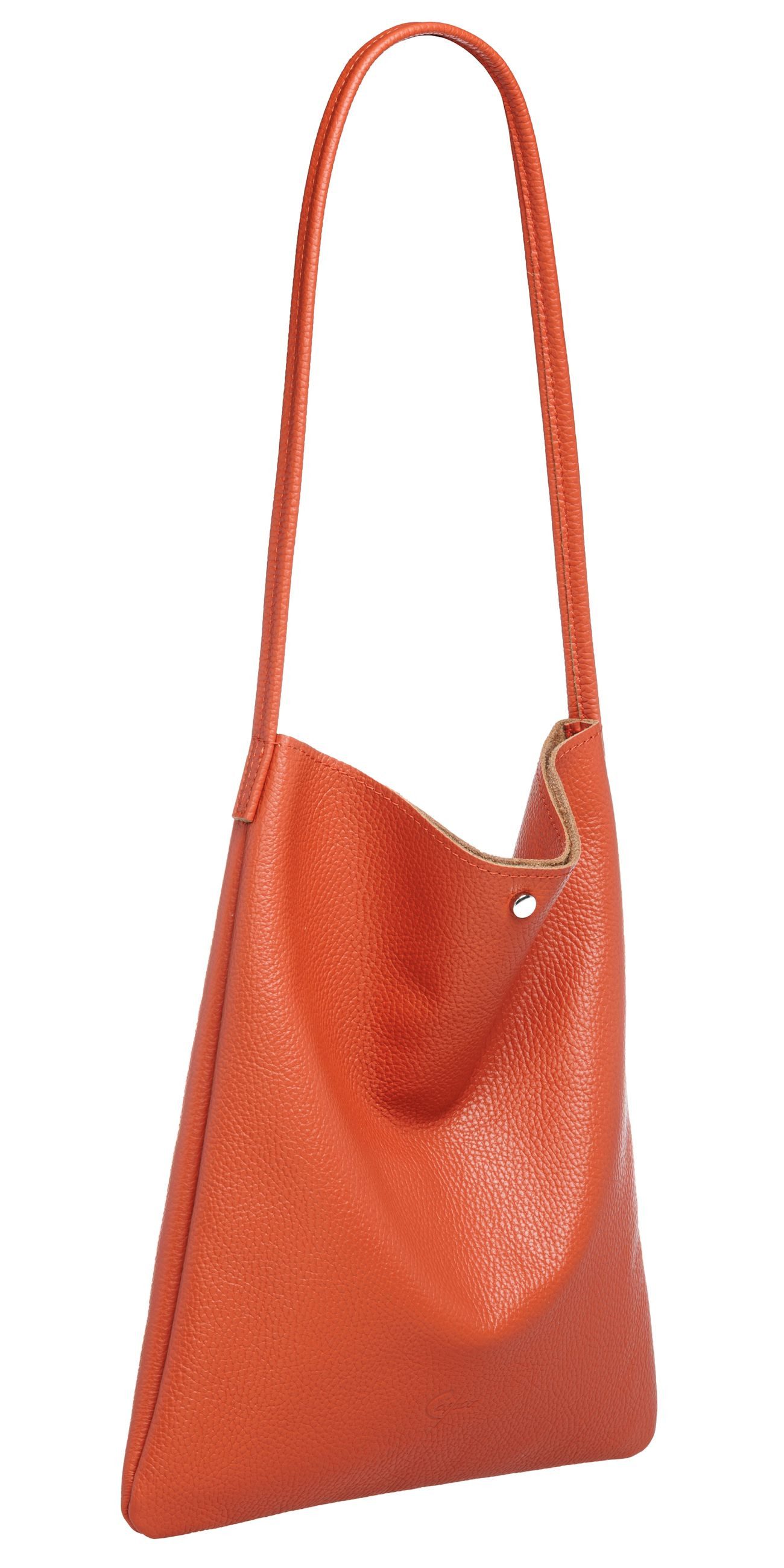 Schultertasche Mittelgroßer Leder Shopper Damen Tasche - CLASSIC LINE - Modell No.822