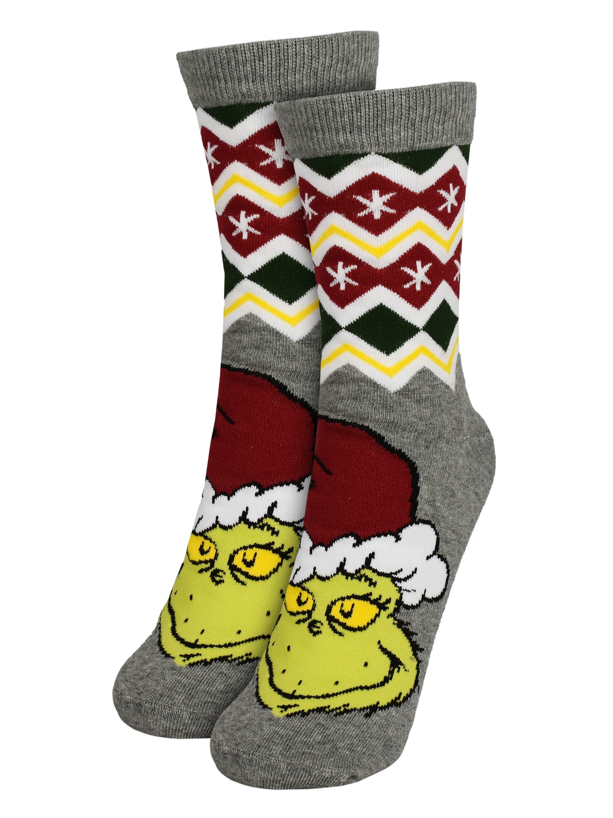 United Labels® Socken The Grinch Socken XMAS Sneaker Strümpfe günstig online kaufen