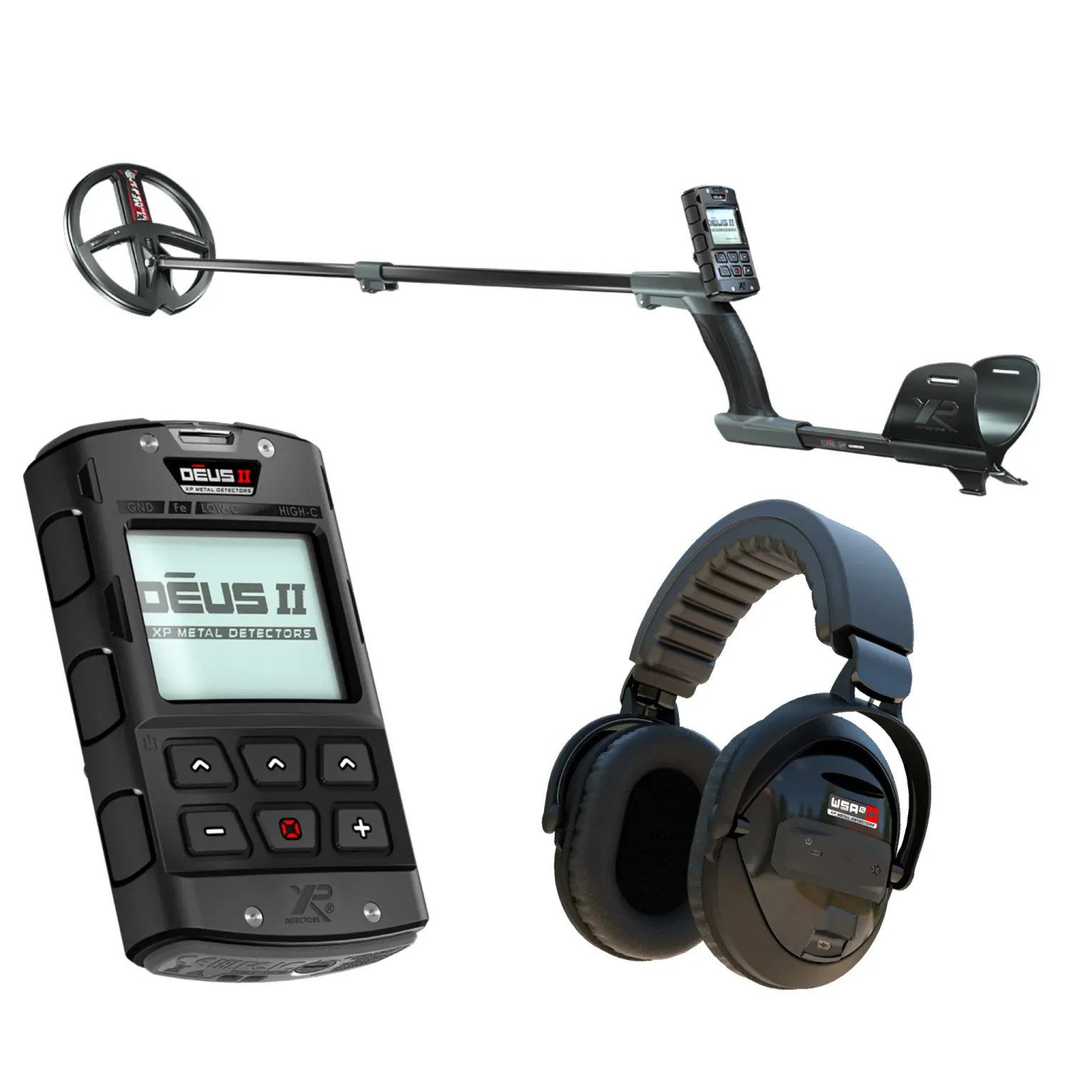 XP Metal Detectors Metalldetektor DEUS 2 II 22 FMF RC WSA XL ST, 22cm Spule, Stereosound