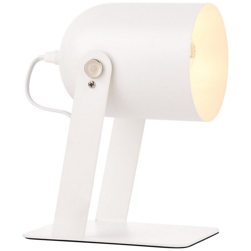 Brilliant Tischleuchte Yan, Lampe Yan Tischleuchte 29cm weiß 1x A60, E27,  30W, geeignet für Norm