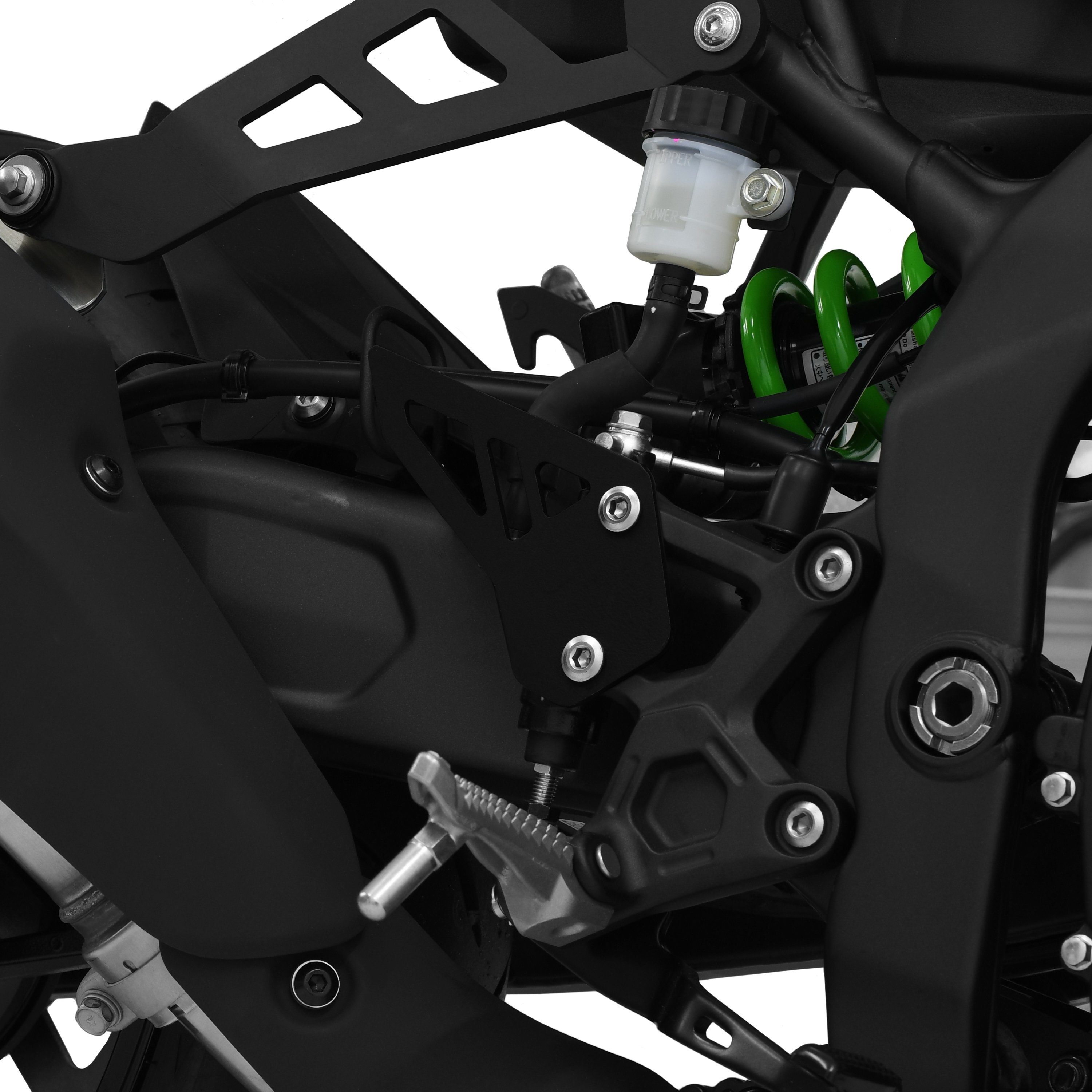 ZIEGER Обгороджування ланцюгової передачі Fersenschoner / Fersenschutz kompatibel mit Kawasaki Ninja ZX-4RR schw