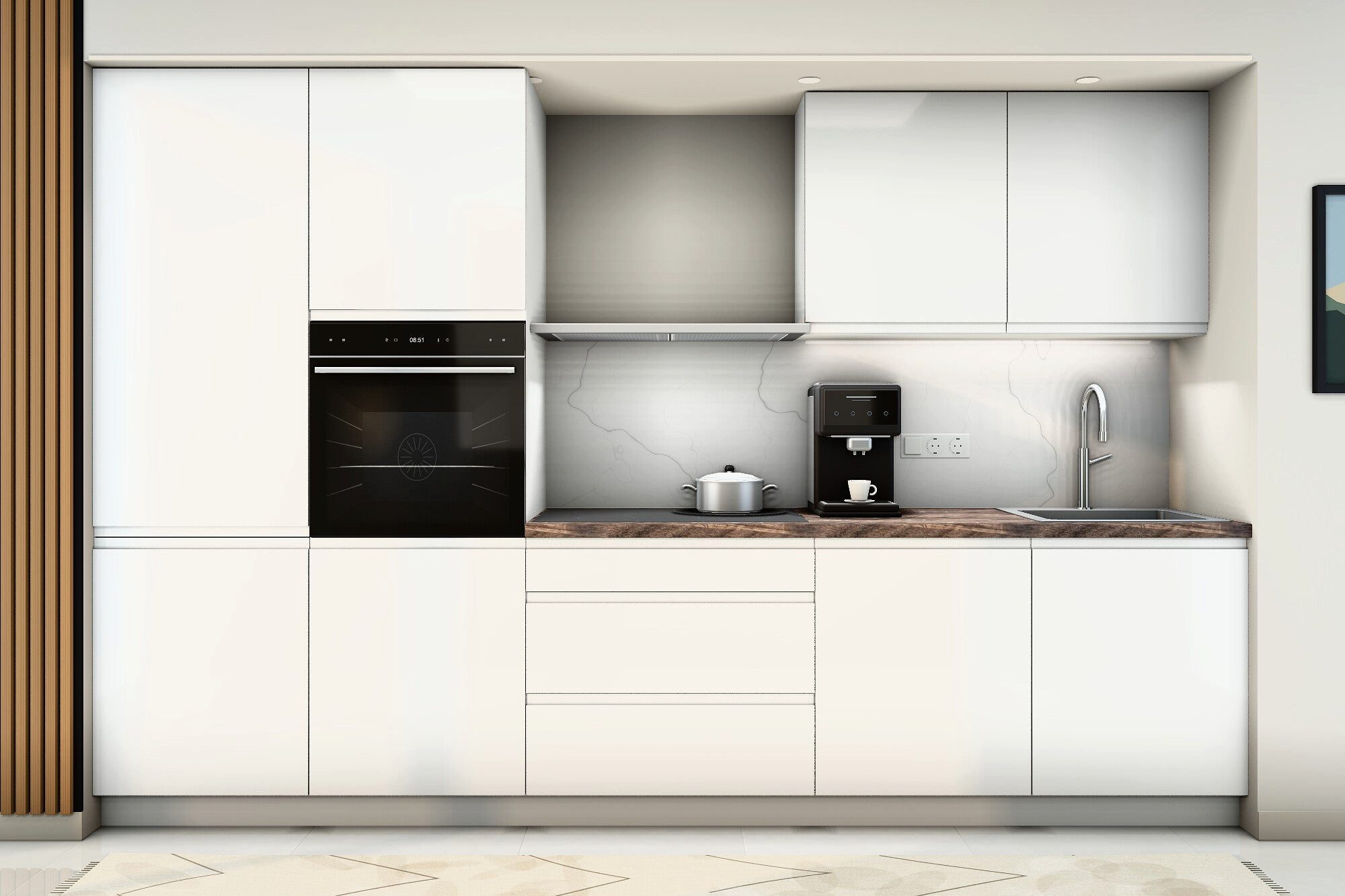 ROYAL24_MARKT Küchenzeile K57-G320 - Velmora - Design, das positive Energie verleiht, (Komplett Set), Edles Design - Top Material - Hochwertig.