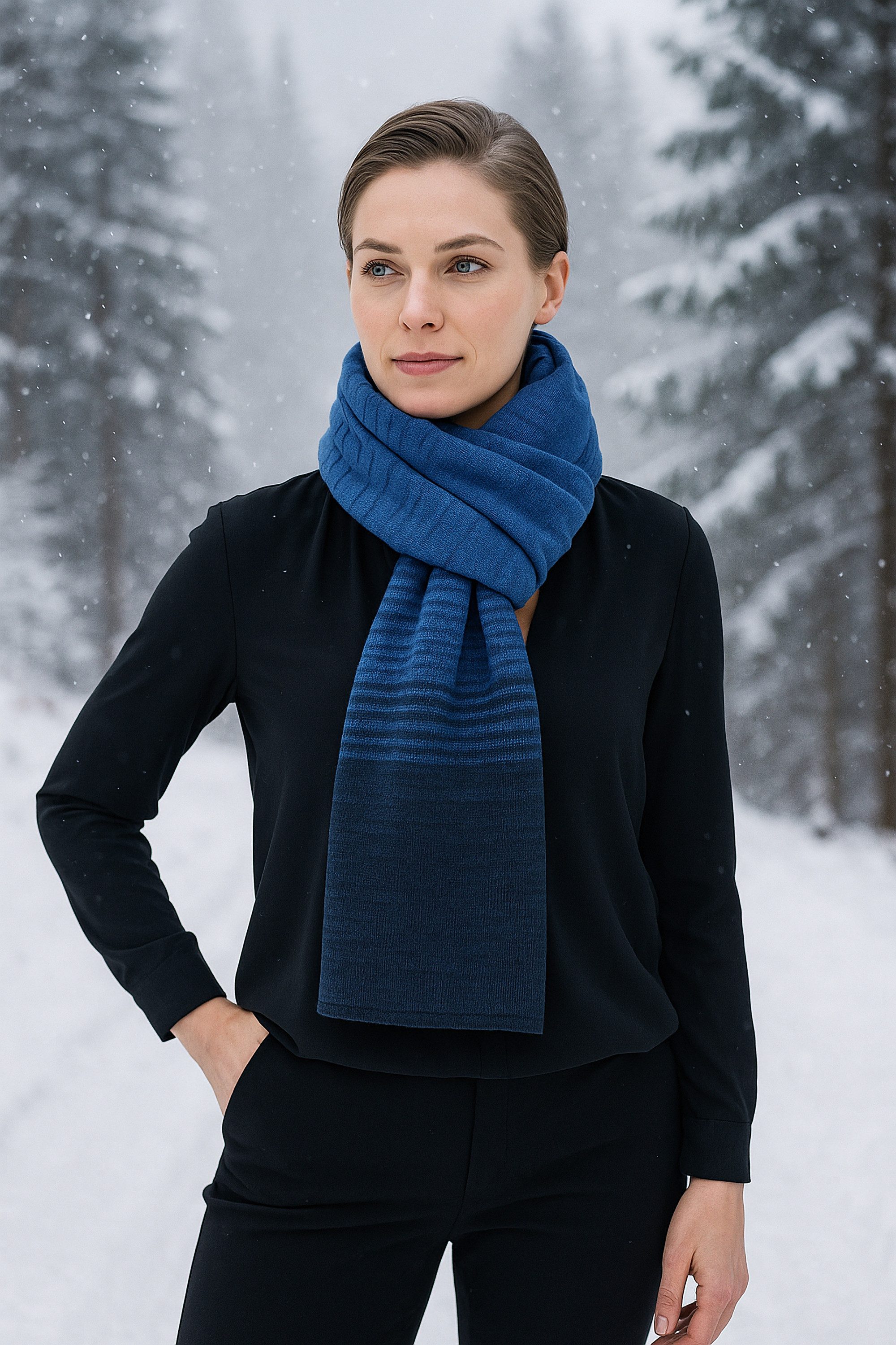 COLLEZIONE ALESSANDRO Wollschal Zugspitze, (1-St), Made in Italy, in modischen Farben