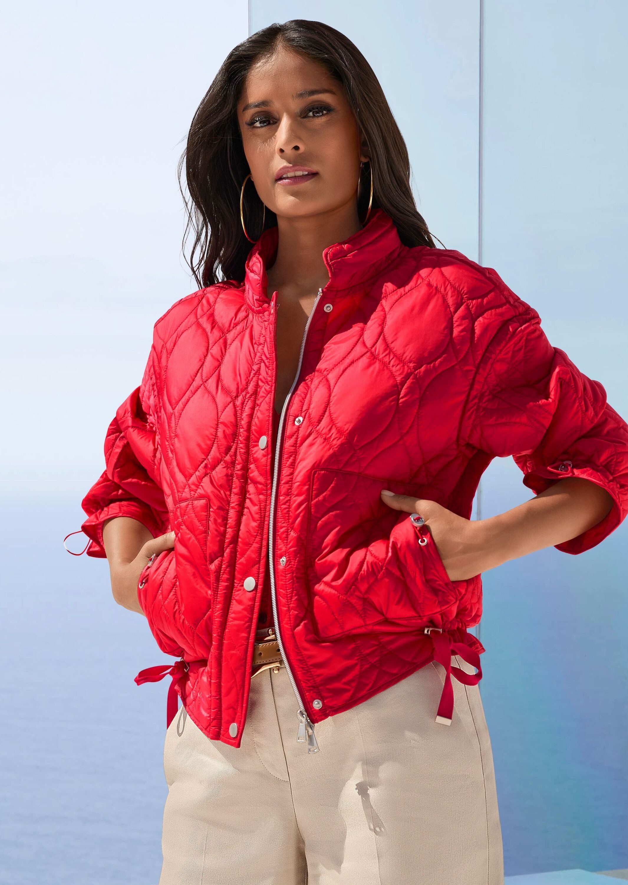 Outdoorjacke Leicht wattierte Übergangsjacke