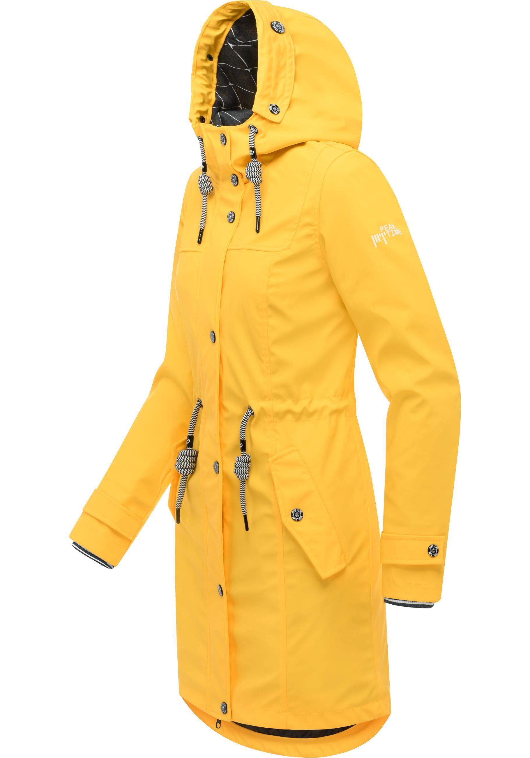 PEAK TIME Regenjacke L60042 stylisch taillierter Regenmantel für Damen – Bild 2 von 5