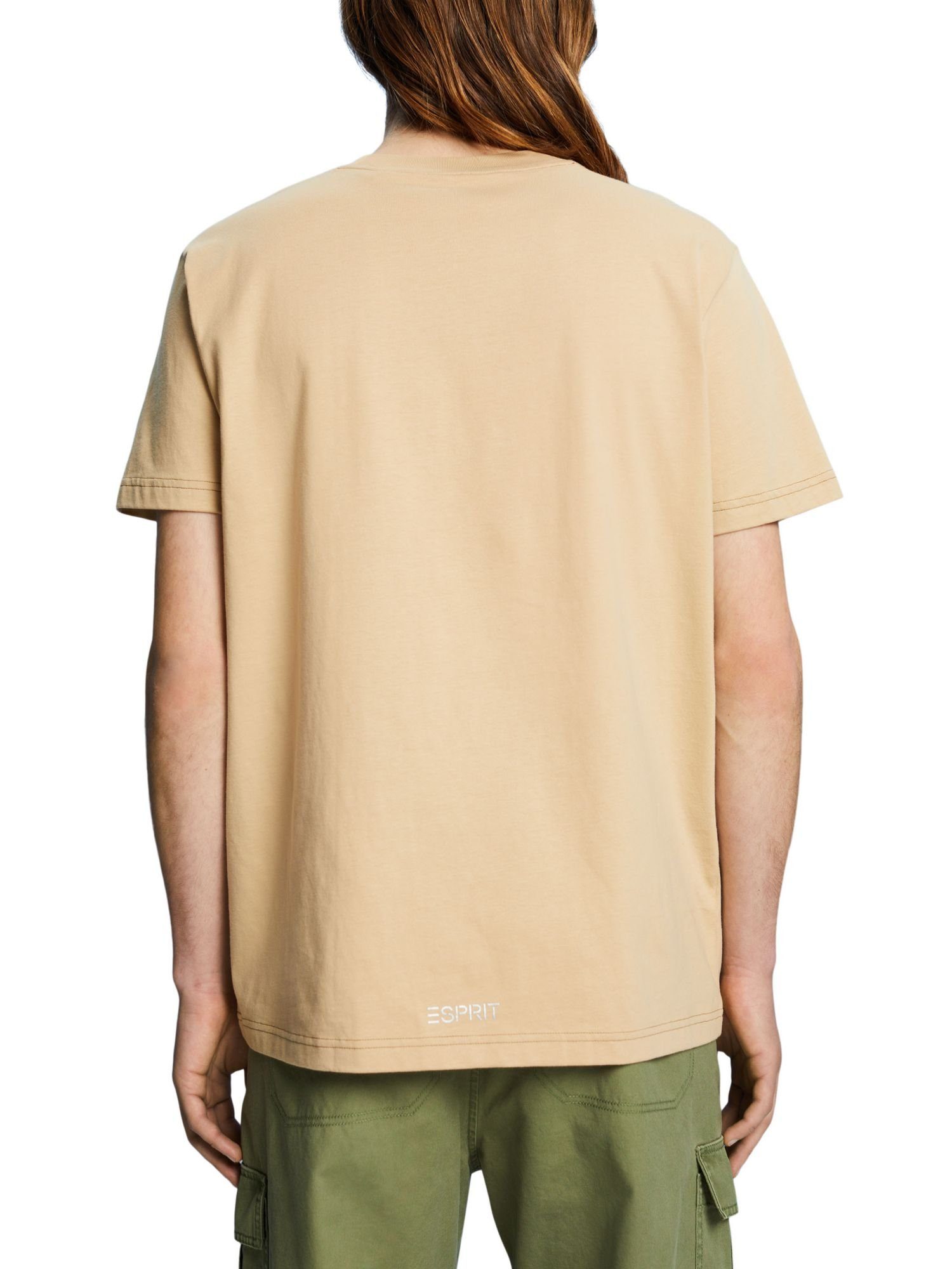 mit Delfinprint Esprit SAND Baumwoll-T-Shirt T-Shirt (1-tlg)