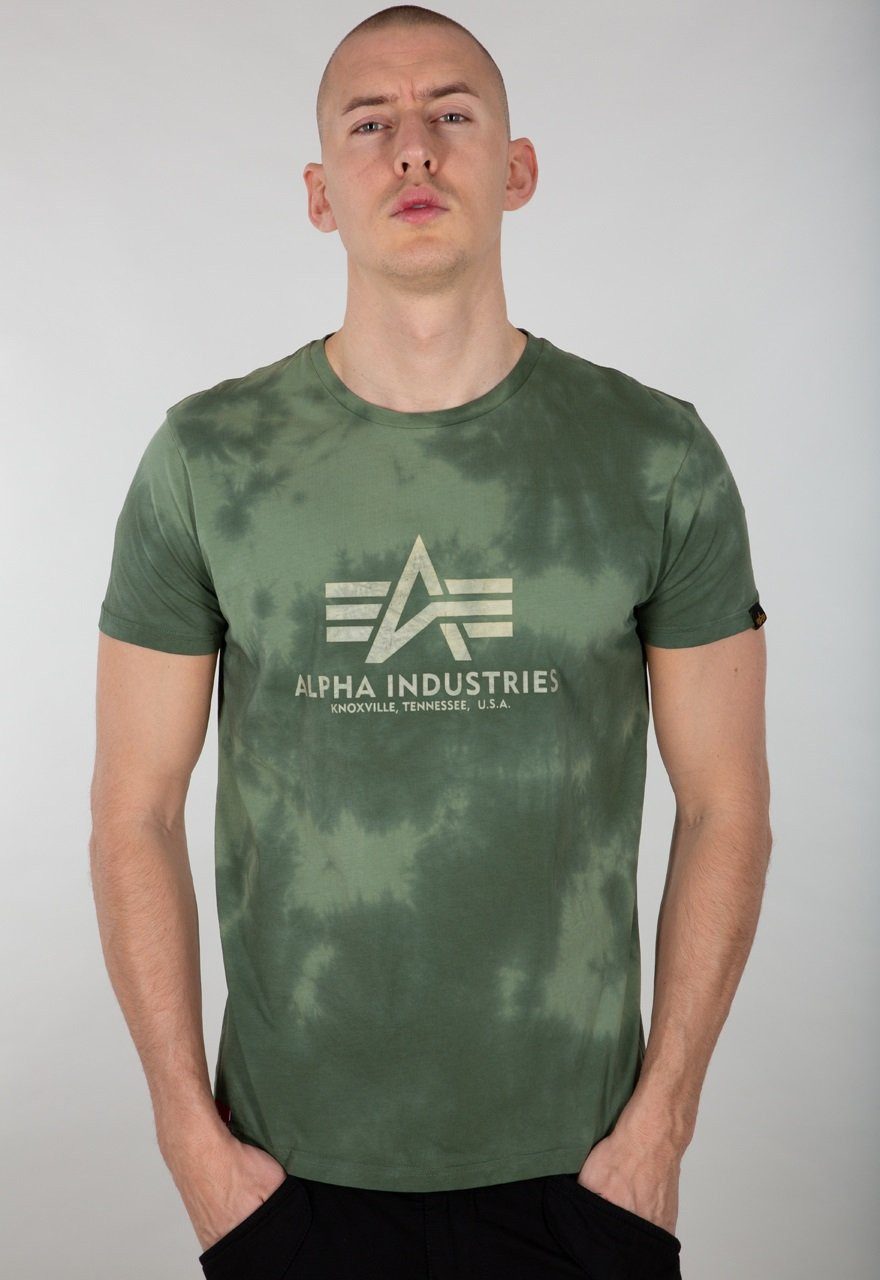 Alpha Industries T-Shirt Basic (Baumwolle) Batik olive Herren günstig online kaufen