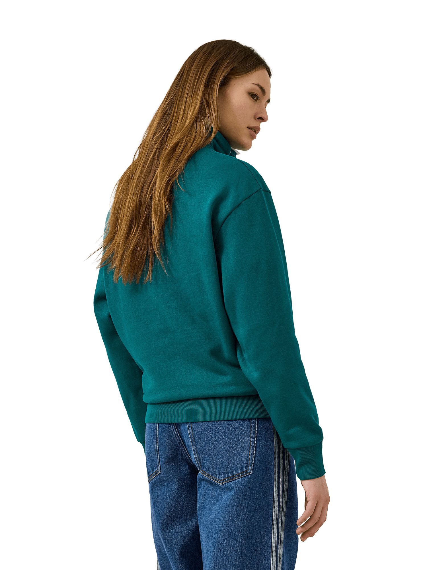 FC Bayern München Polokragenpullover FC Bayern München, Half-Zip Spring, Damen, Grün