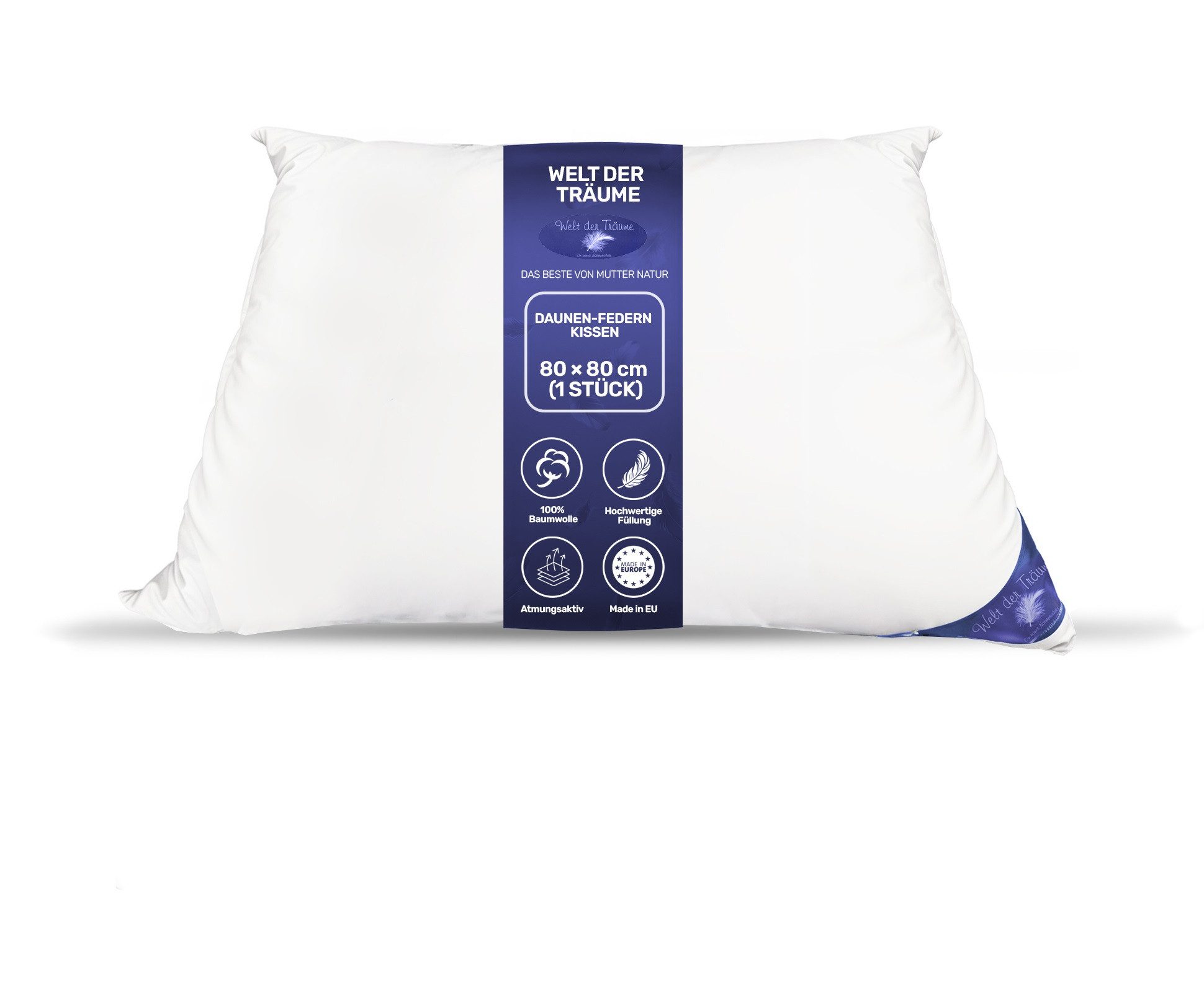 Welt der Träume Daunenkissen Daunenkissen Kissen Kopfkissen Federkissen Dau günstig online kaufen