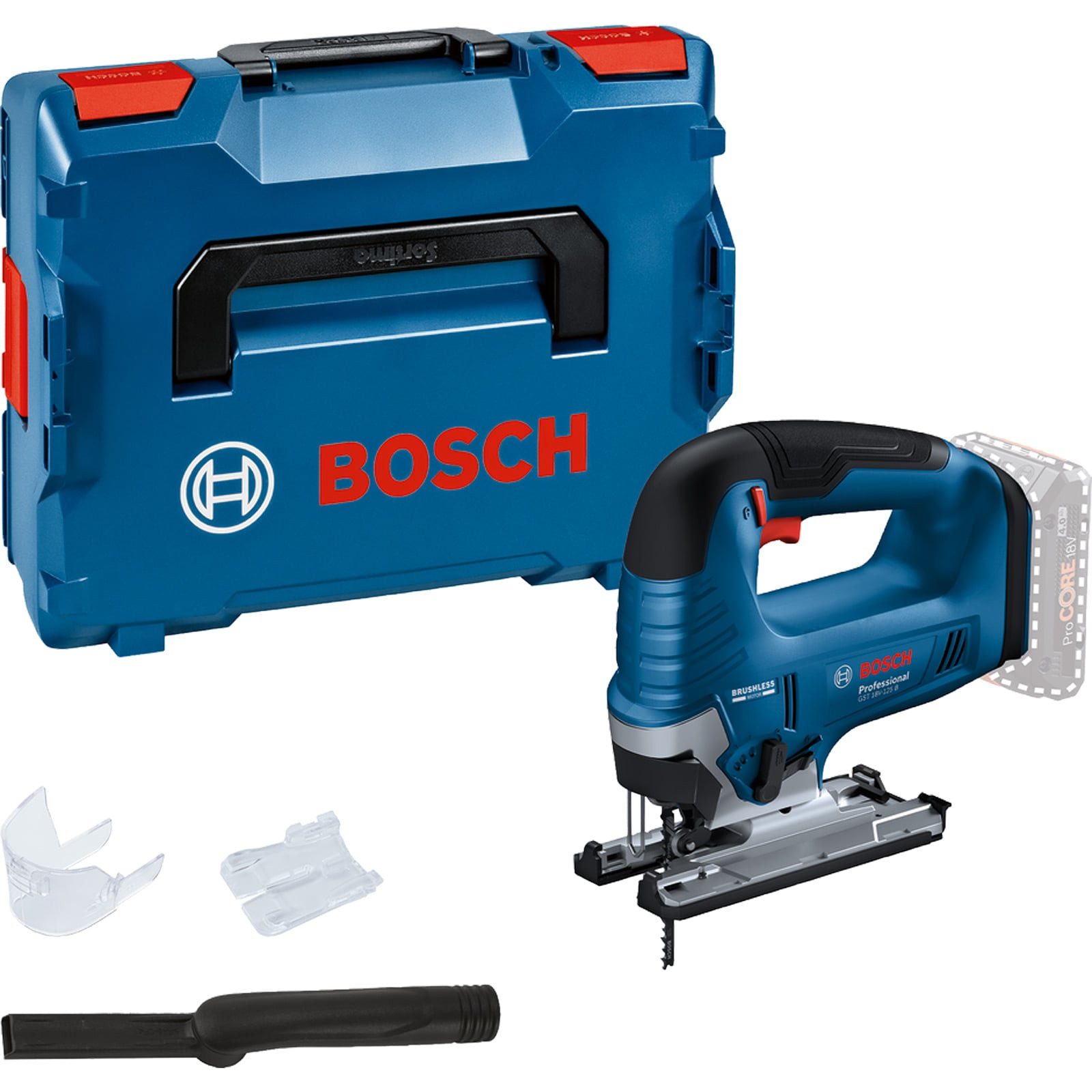 BOSCH Akku-Stichsäge Bosch Akku-Stichsäge GST 18V-125 B Solo + L-Boxx - 06015B3000
