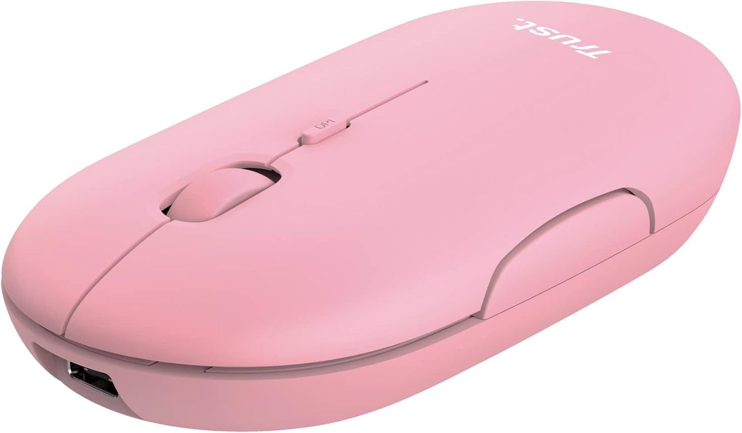 Trust Kabellose Maus Wiederaufladbar Bluetooth USB Funkmaus Computermaus Maus (Wireless Mouse Ergonomische PC Maus Laptop Notebook Office Büro)